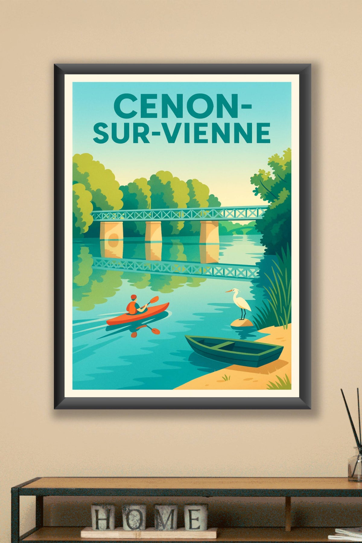 Affiche de Cenon-sur-Vienne - Sérénité au fil de l'eau