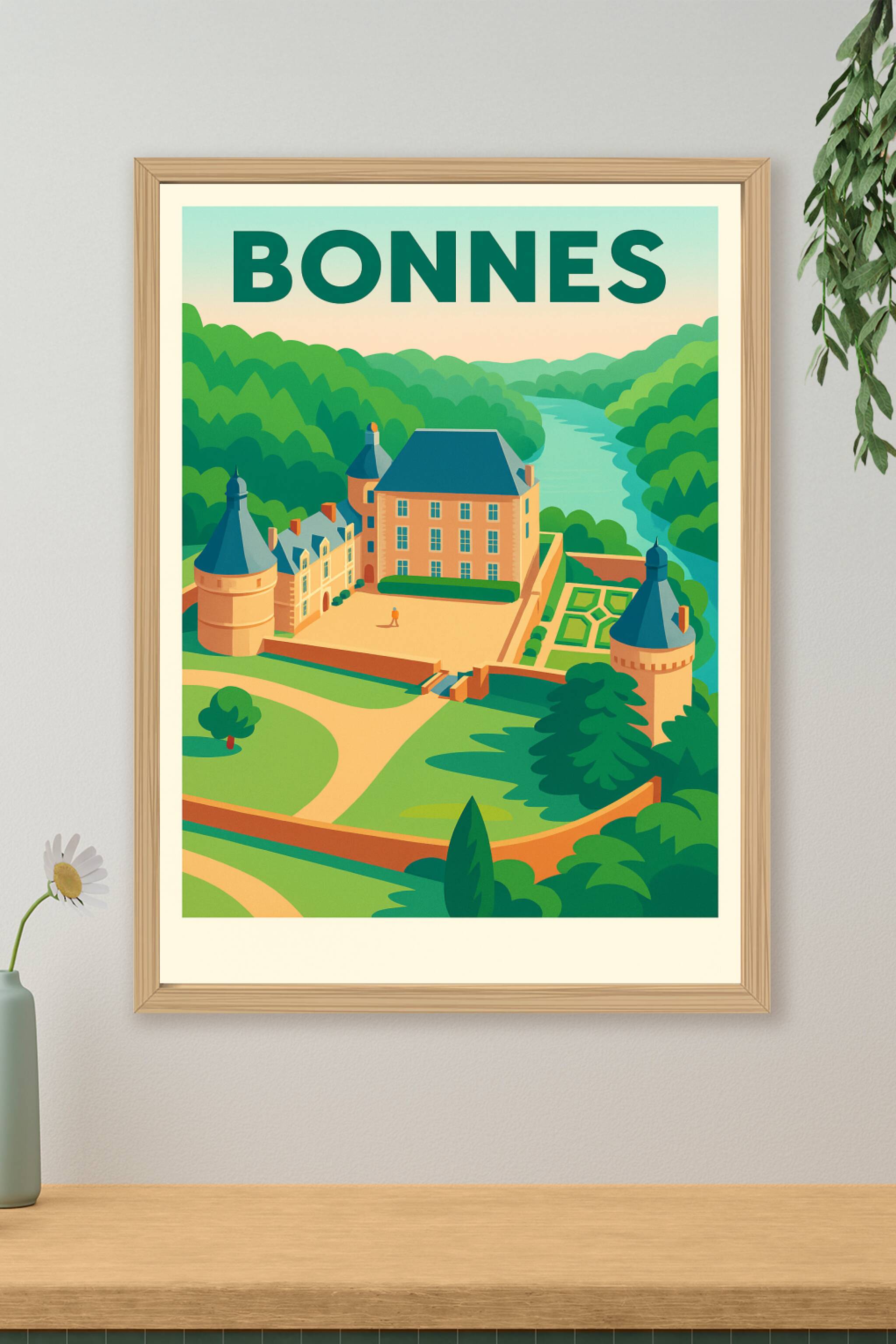 Affiche de Bonnes - Évasion au Château et Vallée Verdoyante