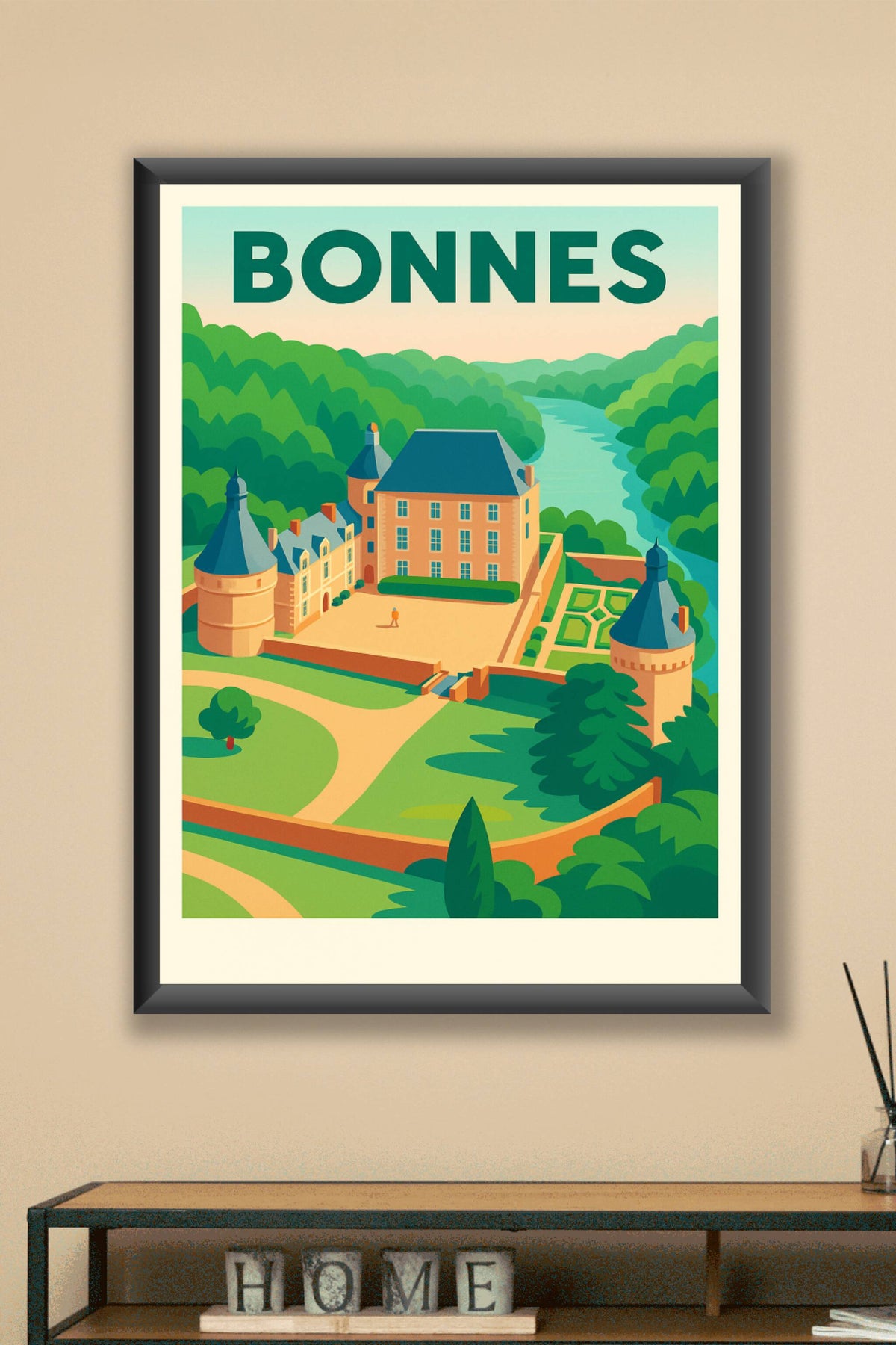 Affiche de Bonnes - Évasion au Château et Vallée Verdoyante