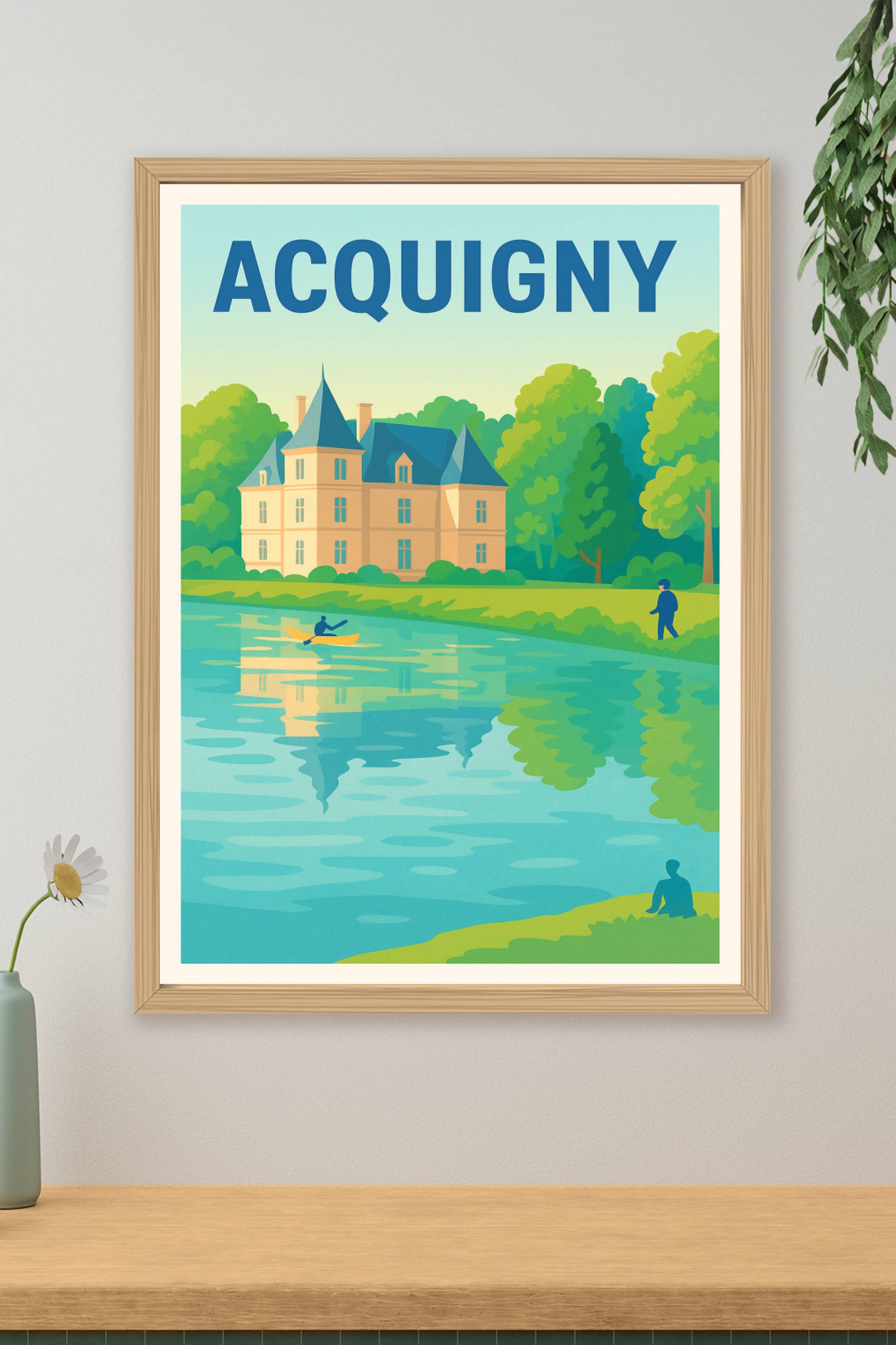 Affiche de Acquigny - Sérénité au bord de l'eau
