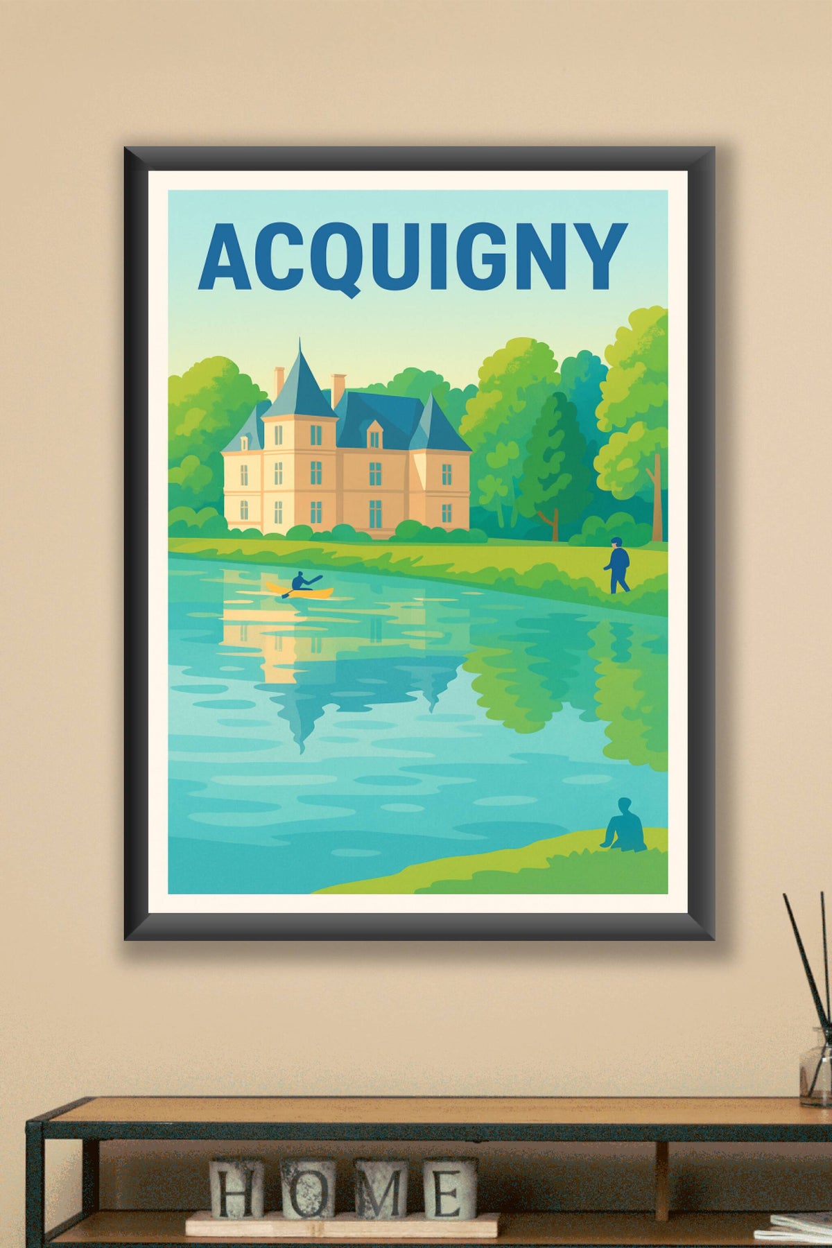 Affiche de Acquigny - Sérénité au bord de l'eau
