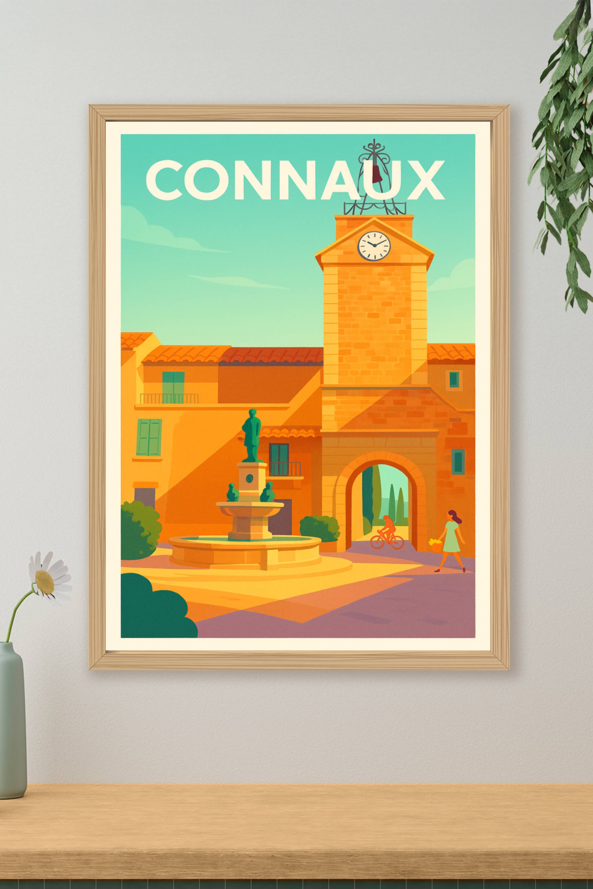 Affiche de Connaux - Le charme authentique du village provençal