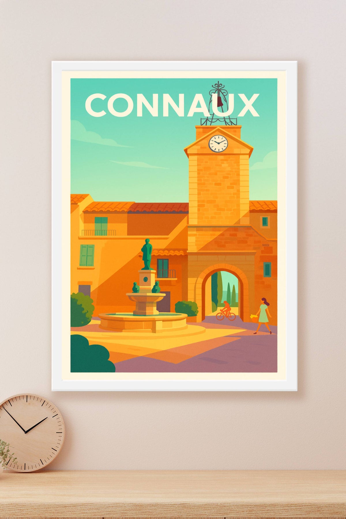 Affiche de Connaux - Le charme authentique du village provençal