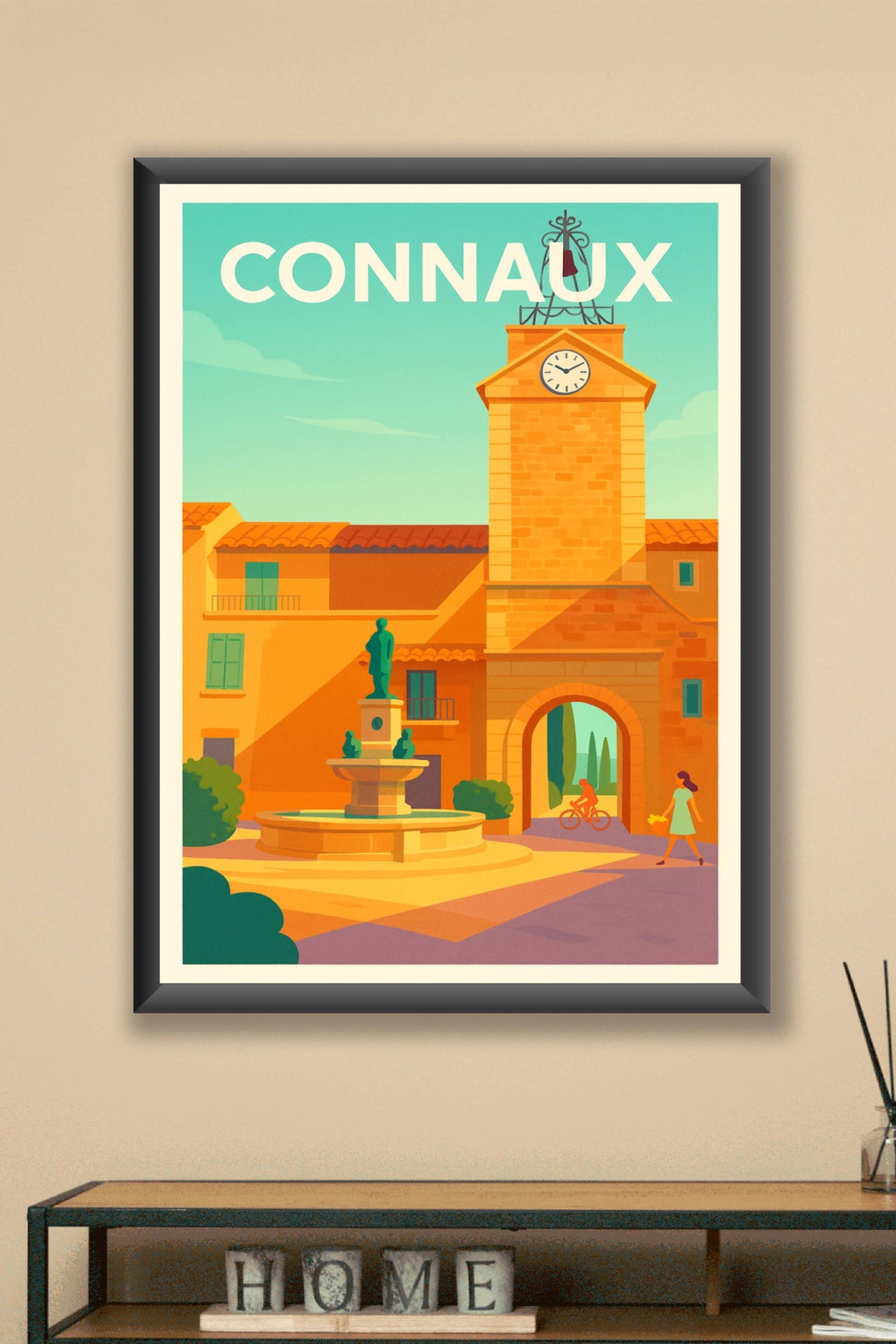 Affiche de Connaux - Le charme authentique du village provençal
