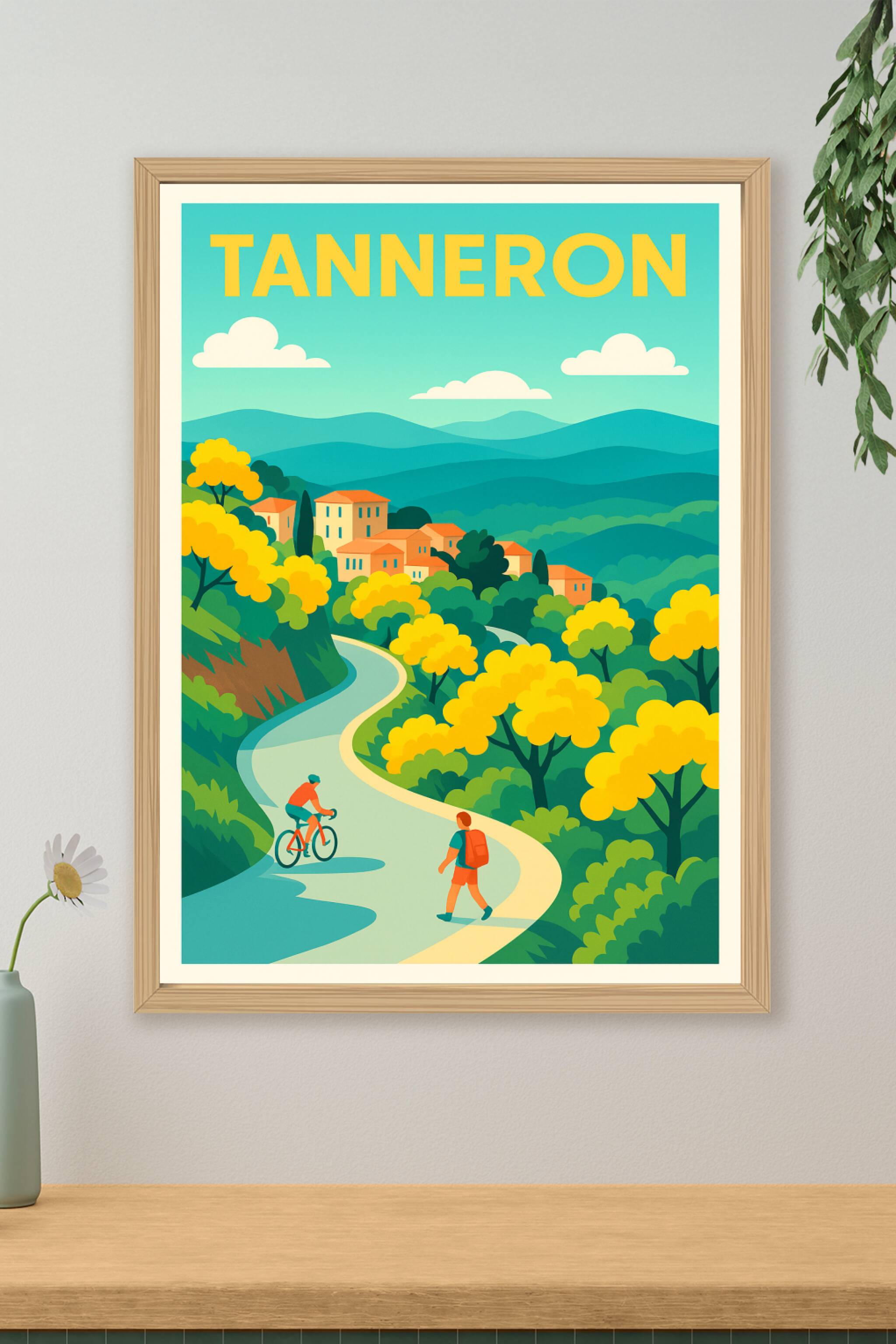Affiche de Tanneron - Évasion nature entre collines et sentiers