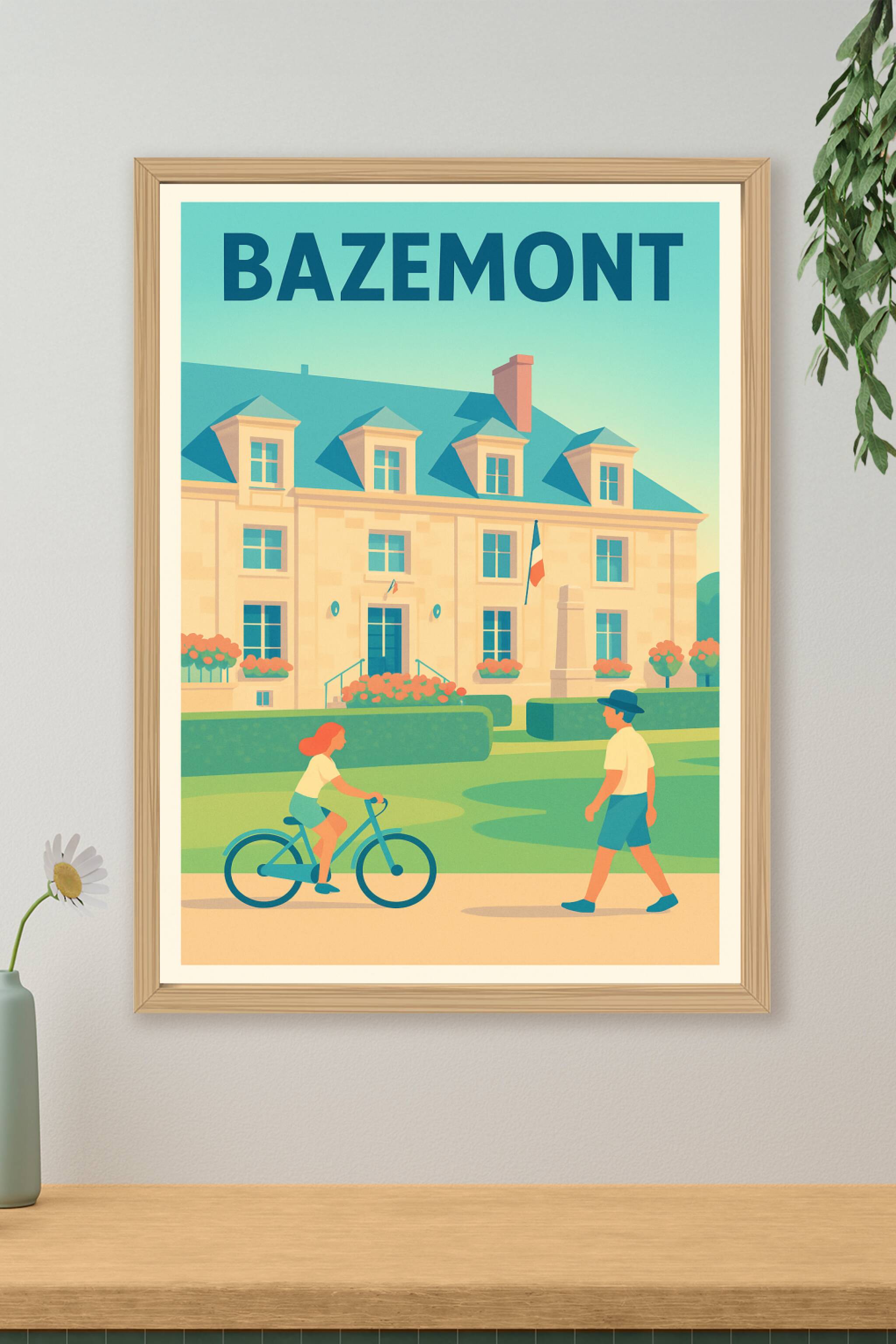Affiche de Bazemont - La douceur de vivre à l'ombre des belles demeures