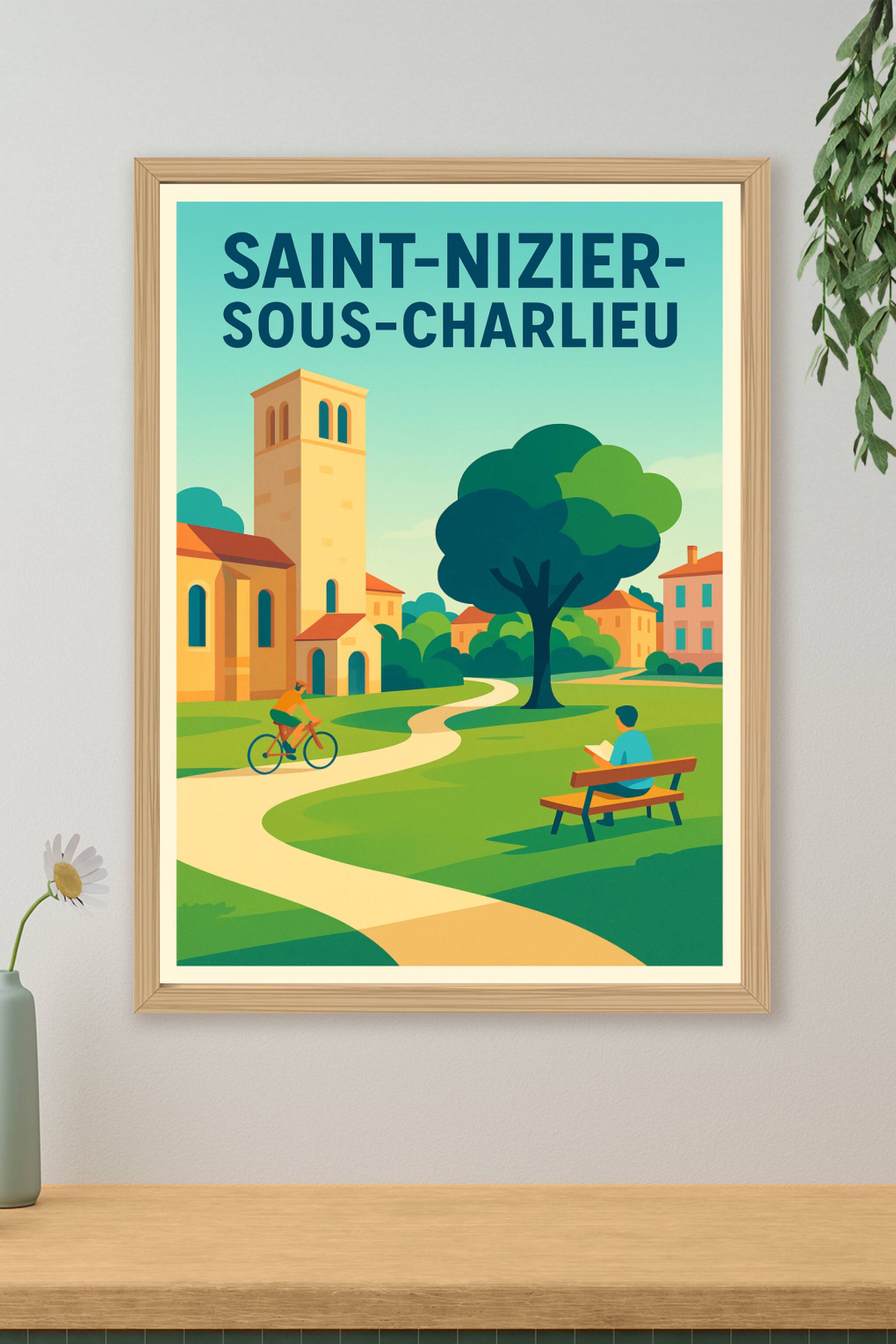 Affiche de Saint-Nizier-sous-Charlieu - Évasion bucolique au cœur du village