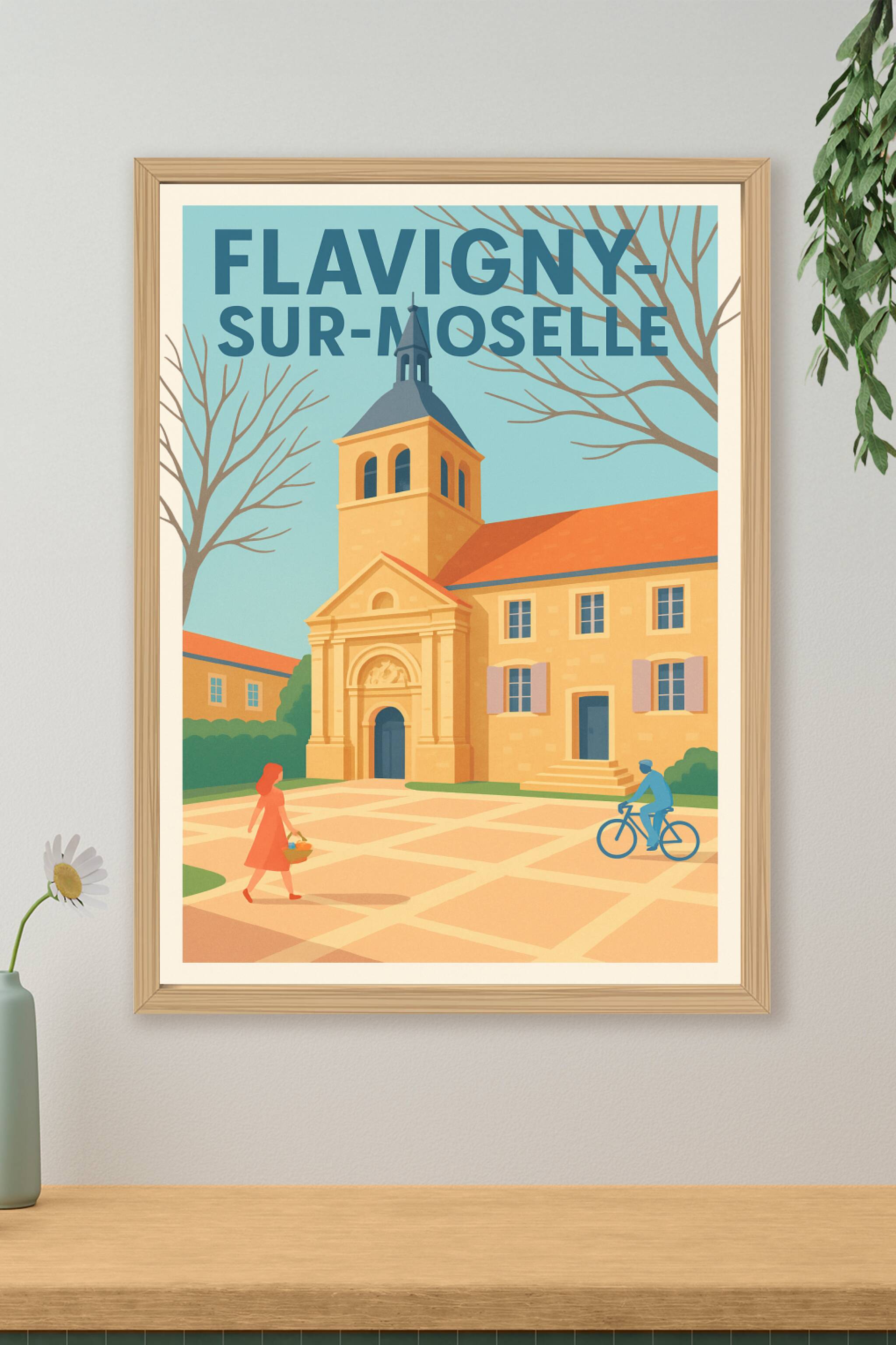 Affiche de Flavigny-sur-Moselle - Charme authentique et tranquillité
