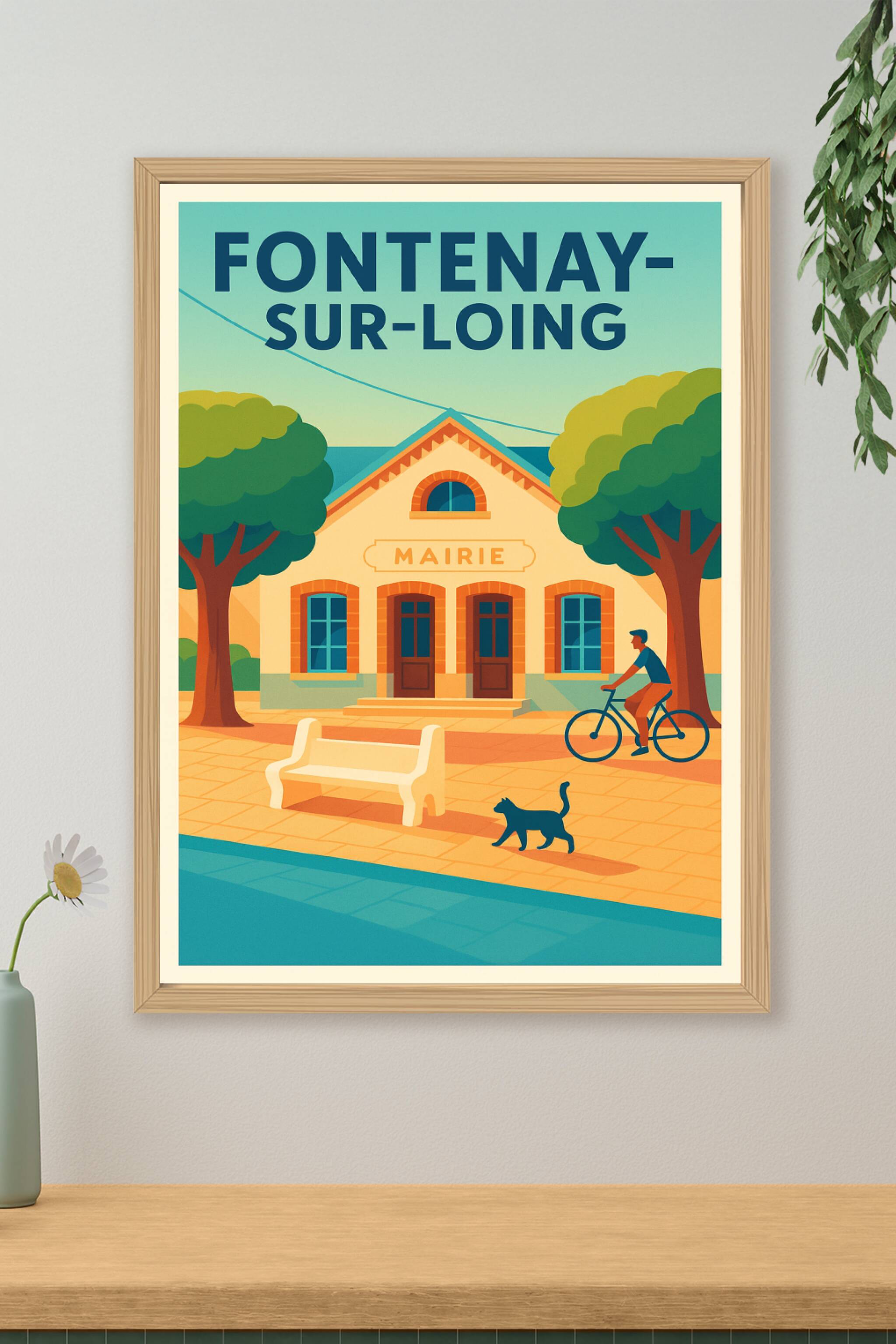 Affiche de Fontenay-sur-Loing - Charme paisible et convivial