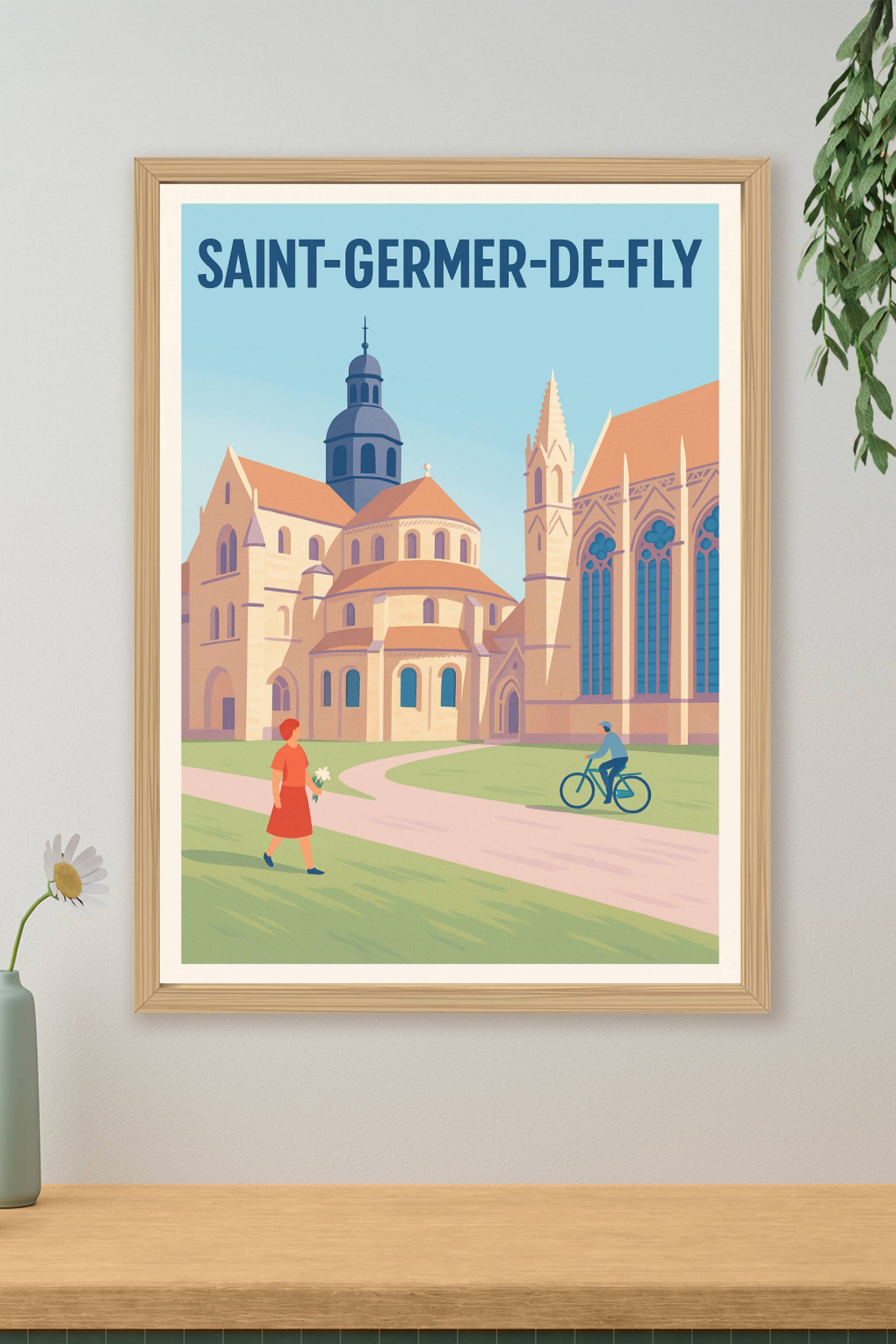 Affiche de Saint-Germer-de-Fly - L'élégance intemporelle de l'abbaye