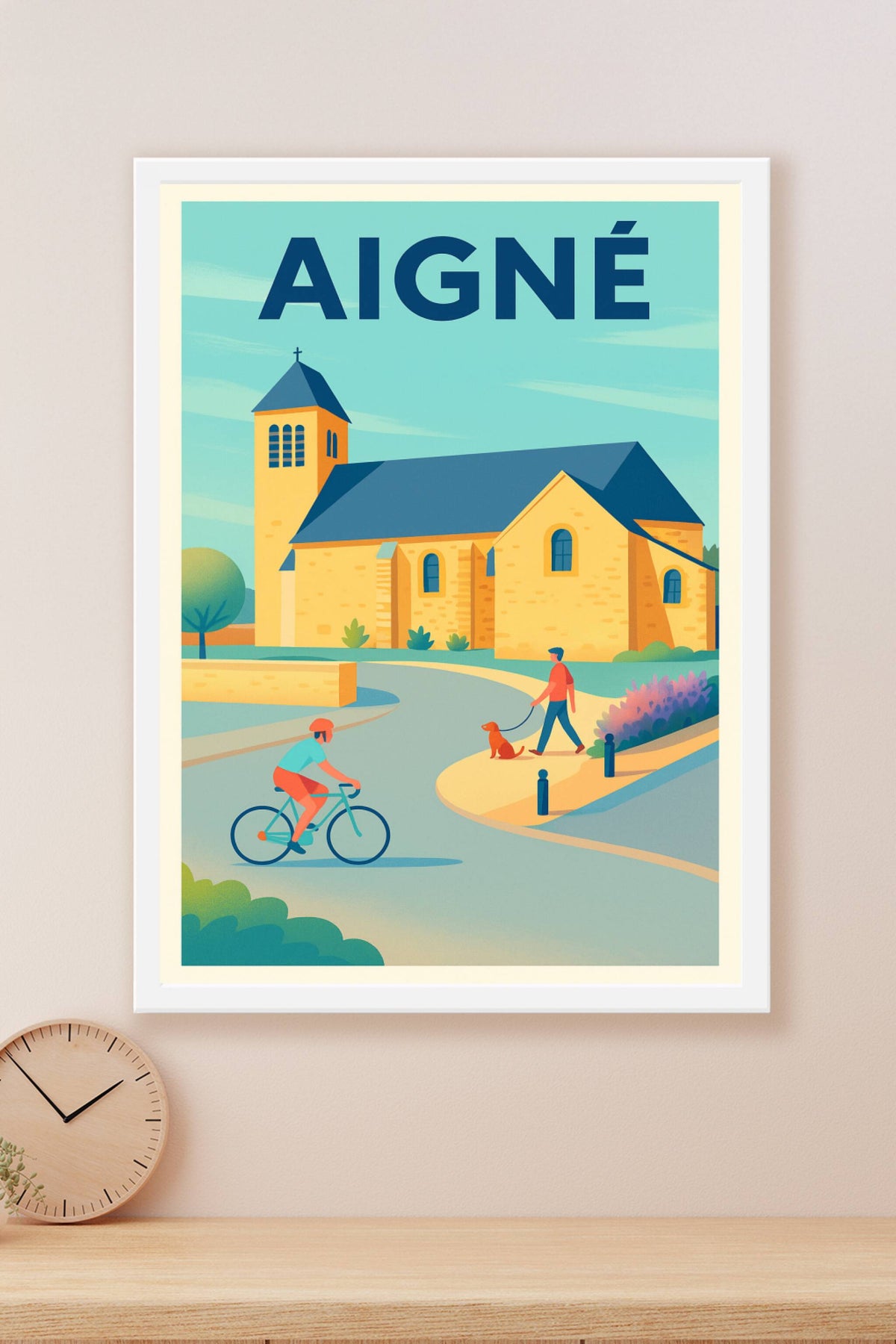 Affiche de Aigné - Charme paisible et douceur de vivre