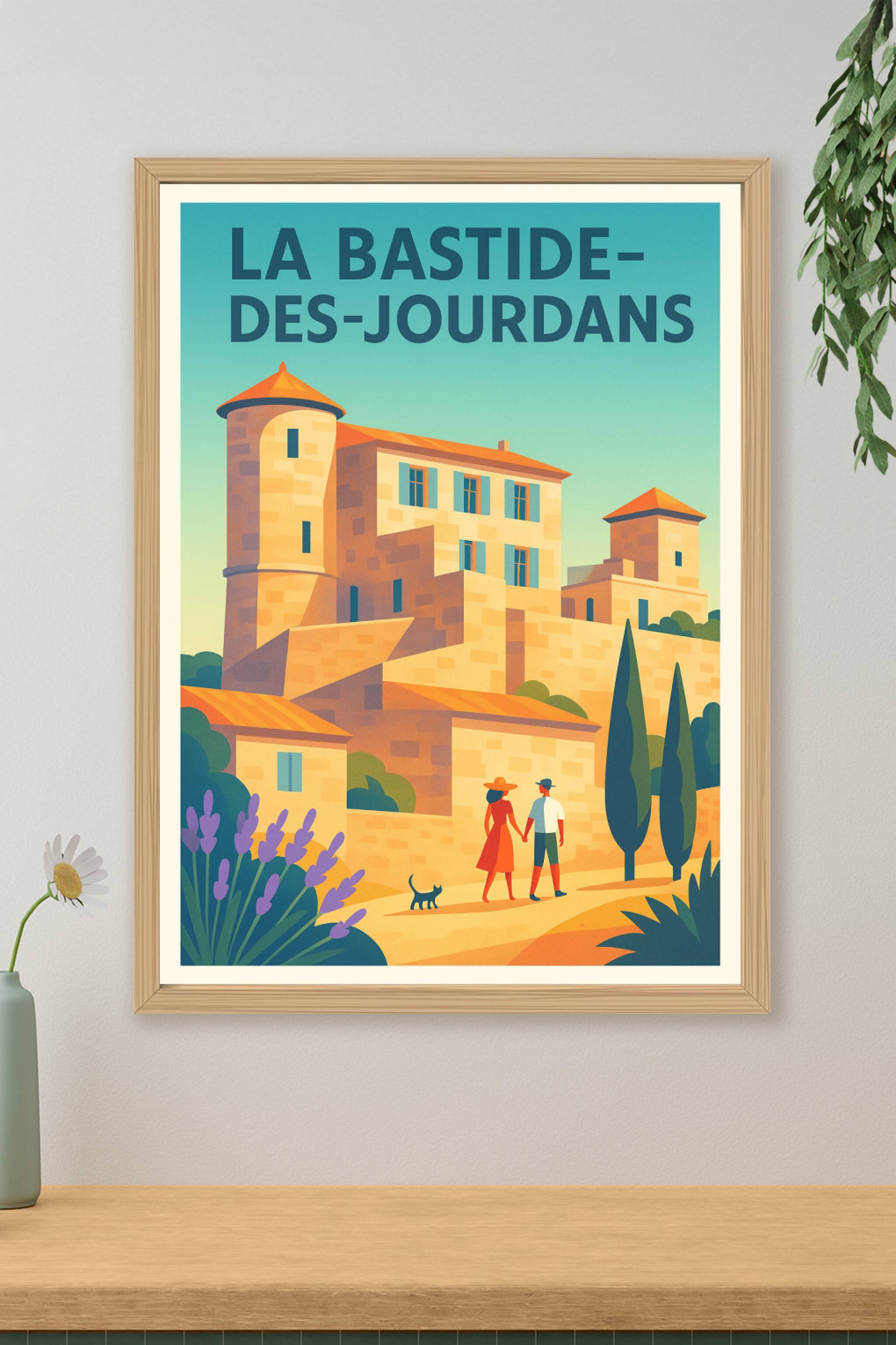 Affiche de La Bastide-des-Jourdans - Charme provençal intemporel