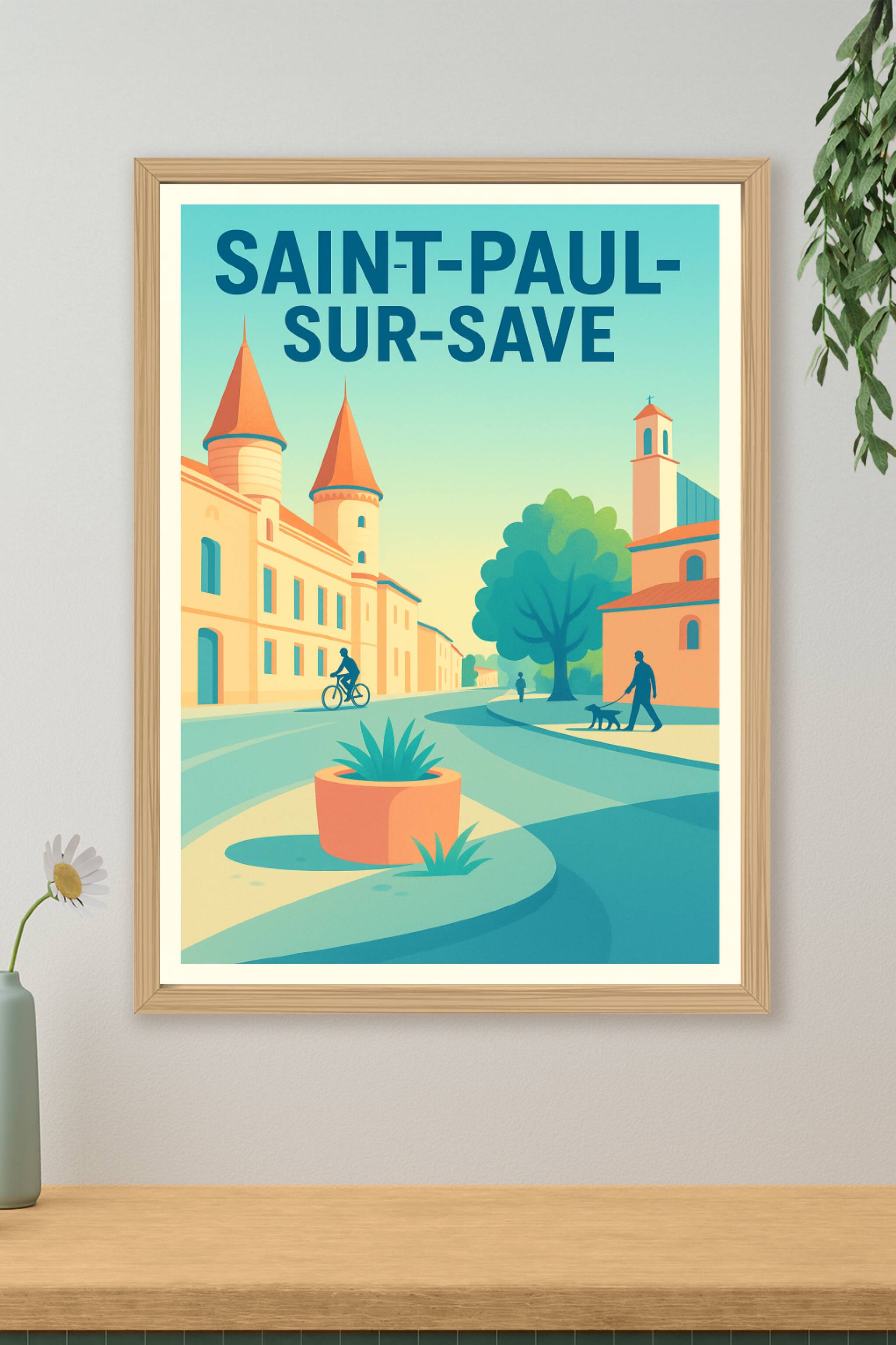 Affiche de Saint-Paul-sur-Save - Charme et Sérénité en Douceur