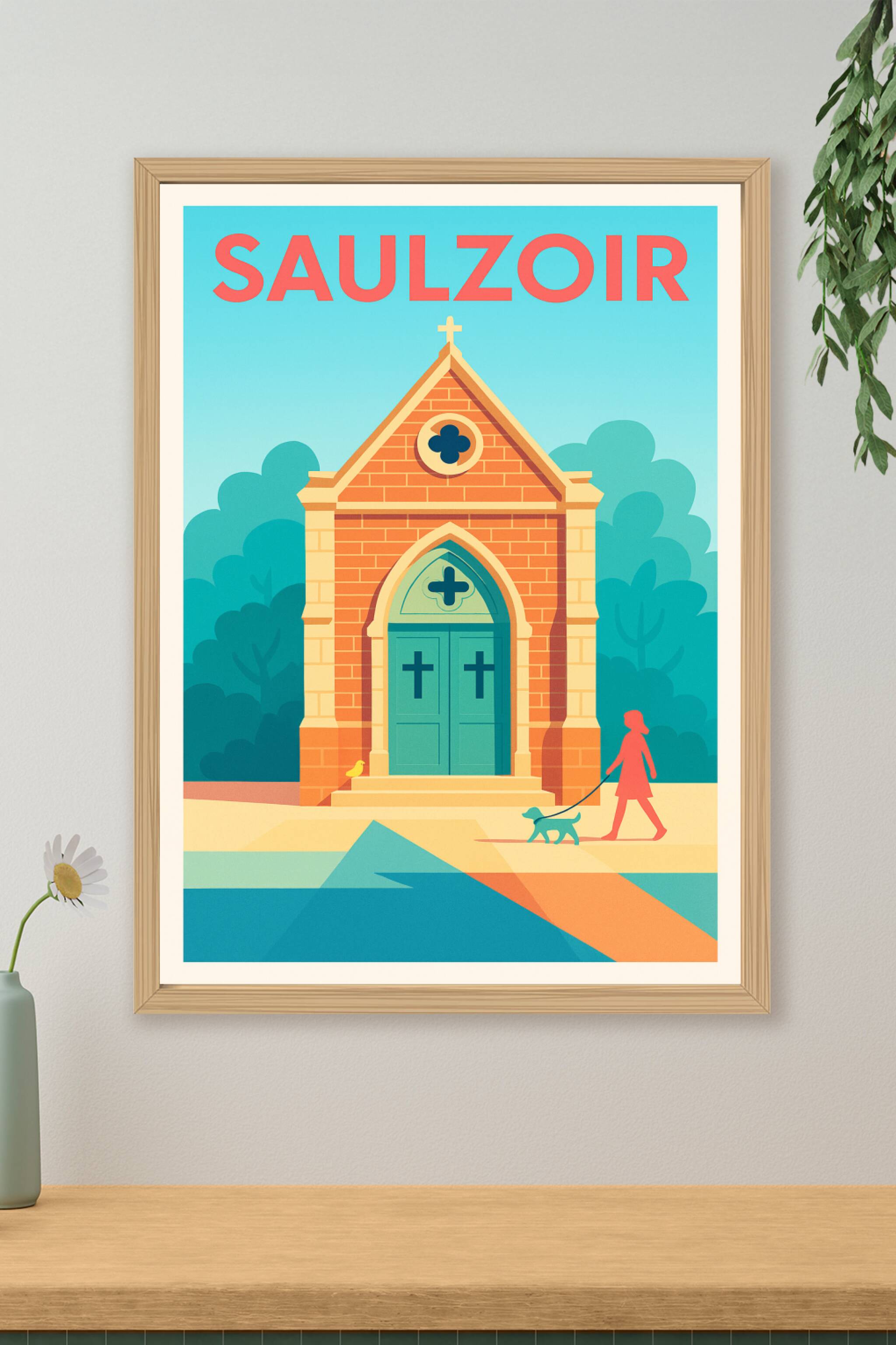Affiche de Saulzoir - Charme et sérénité au fil des rues