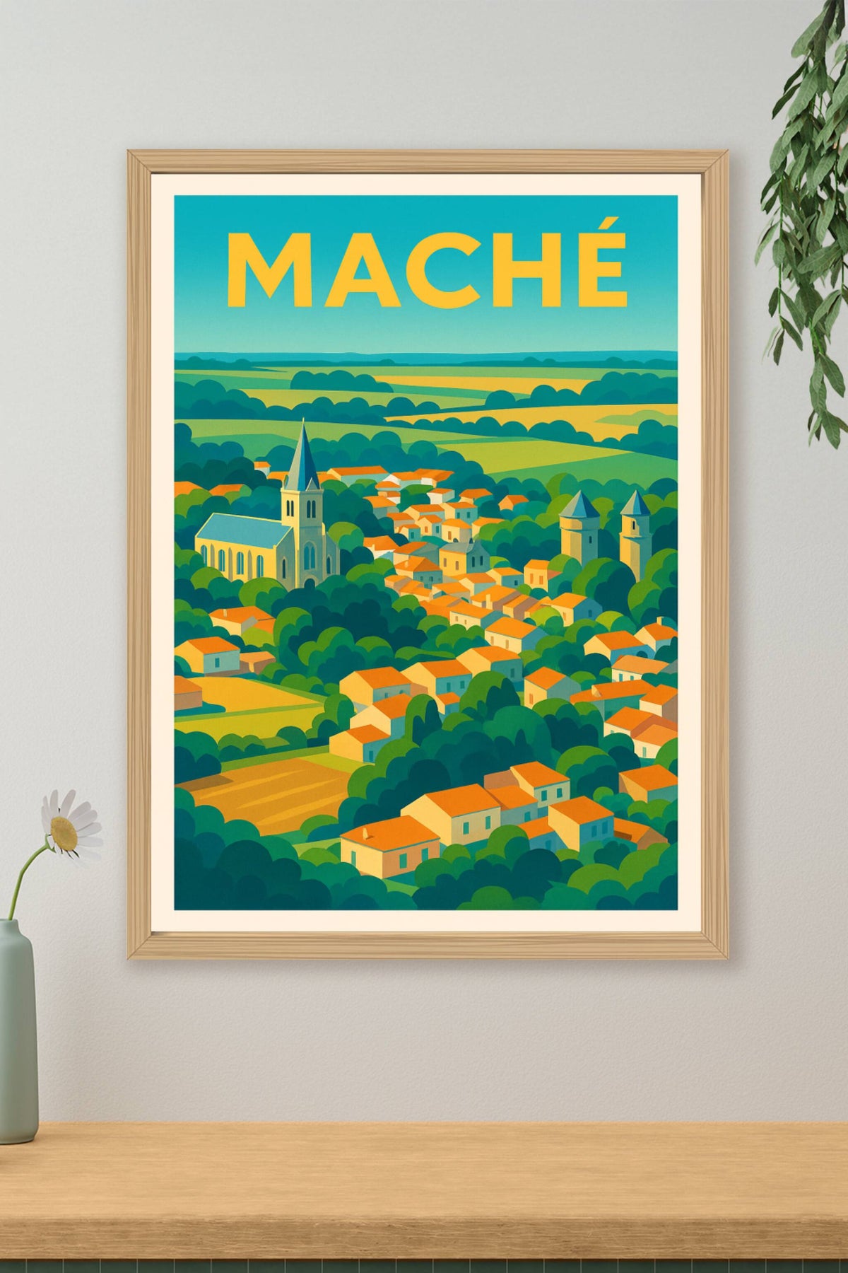 Affiche de Maché - Charme et douceur de la campagne vendéenne