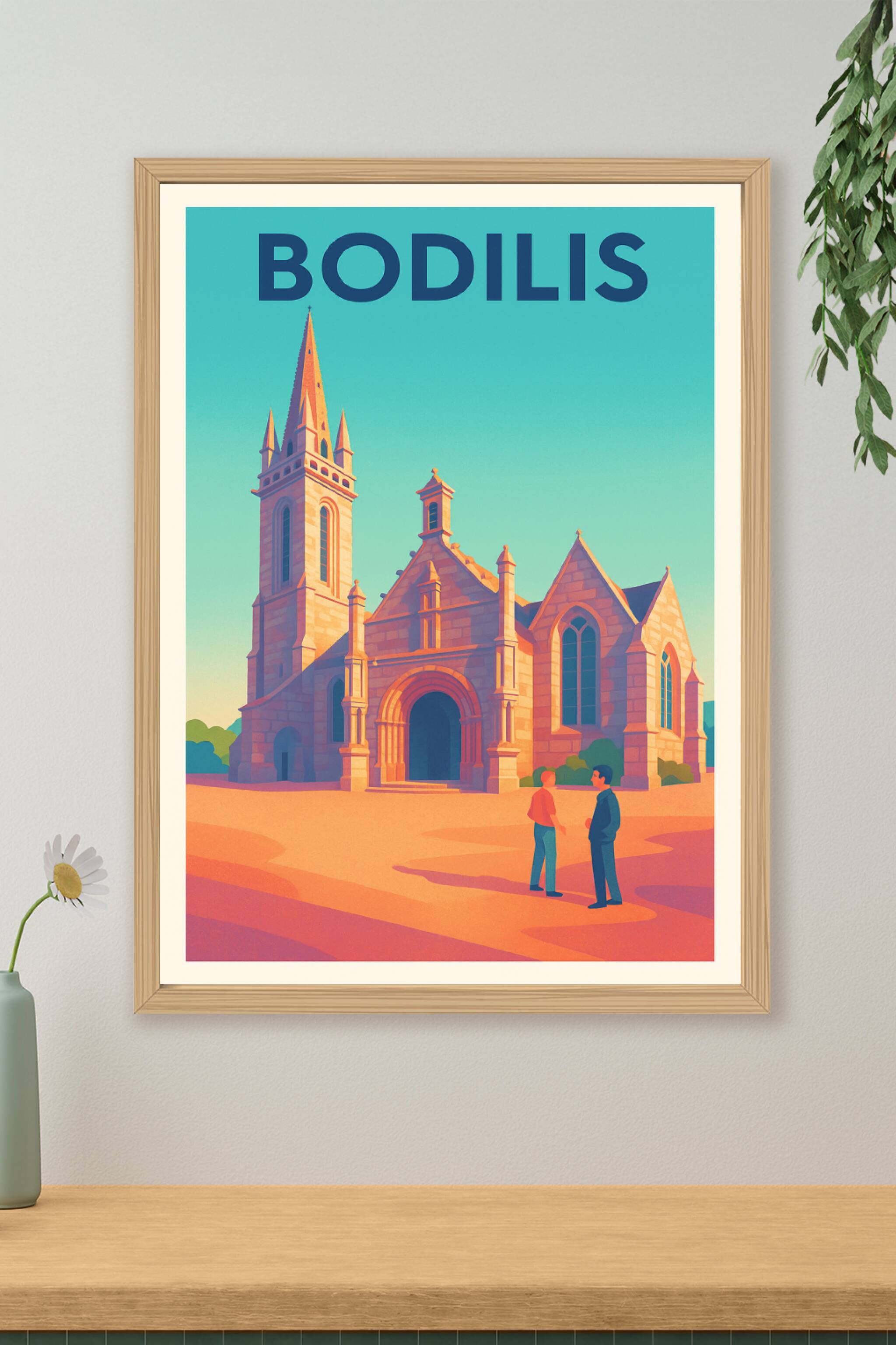 Affiche de Bodilis - Charme et patrimoine breton