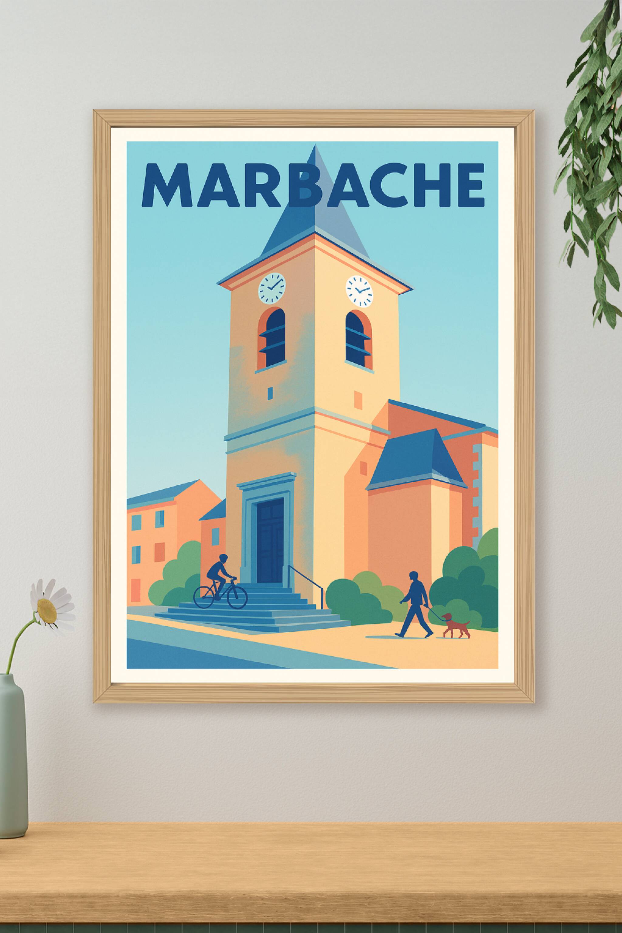 Affiche de Marbache - Tranquillité au cœur de la Lorraine