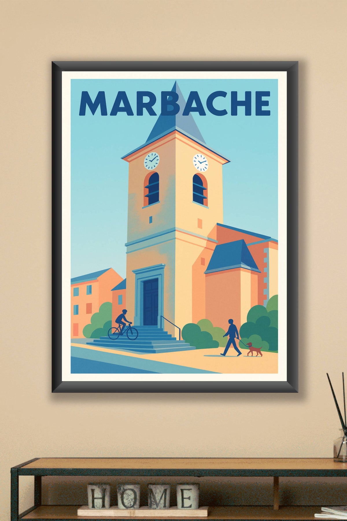Affiche de Marbache - Tranquillité au cœur de la Lorraine