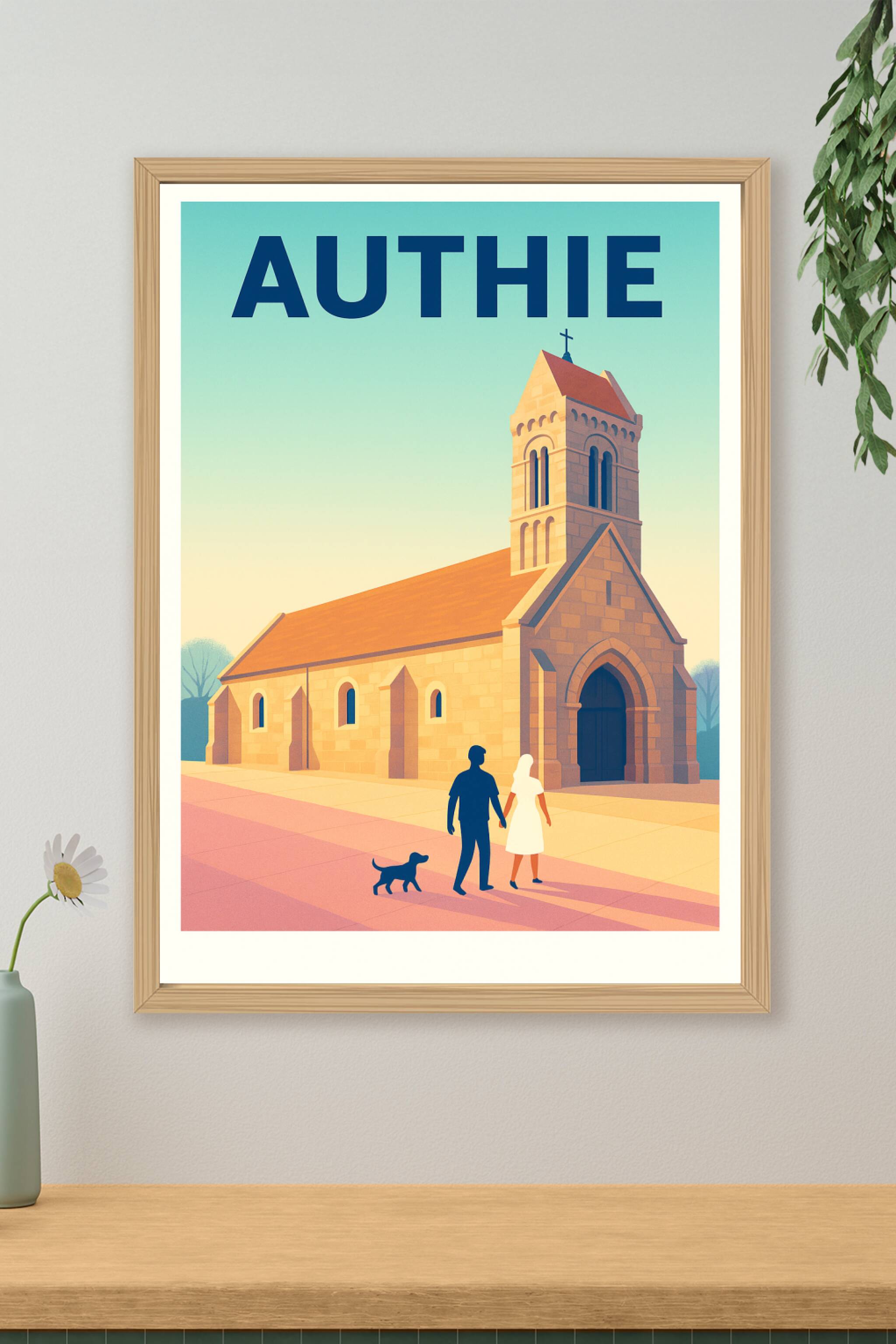 Affiche de Authie - Charme tranquille et architecture intemporelle