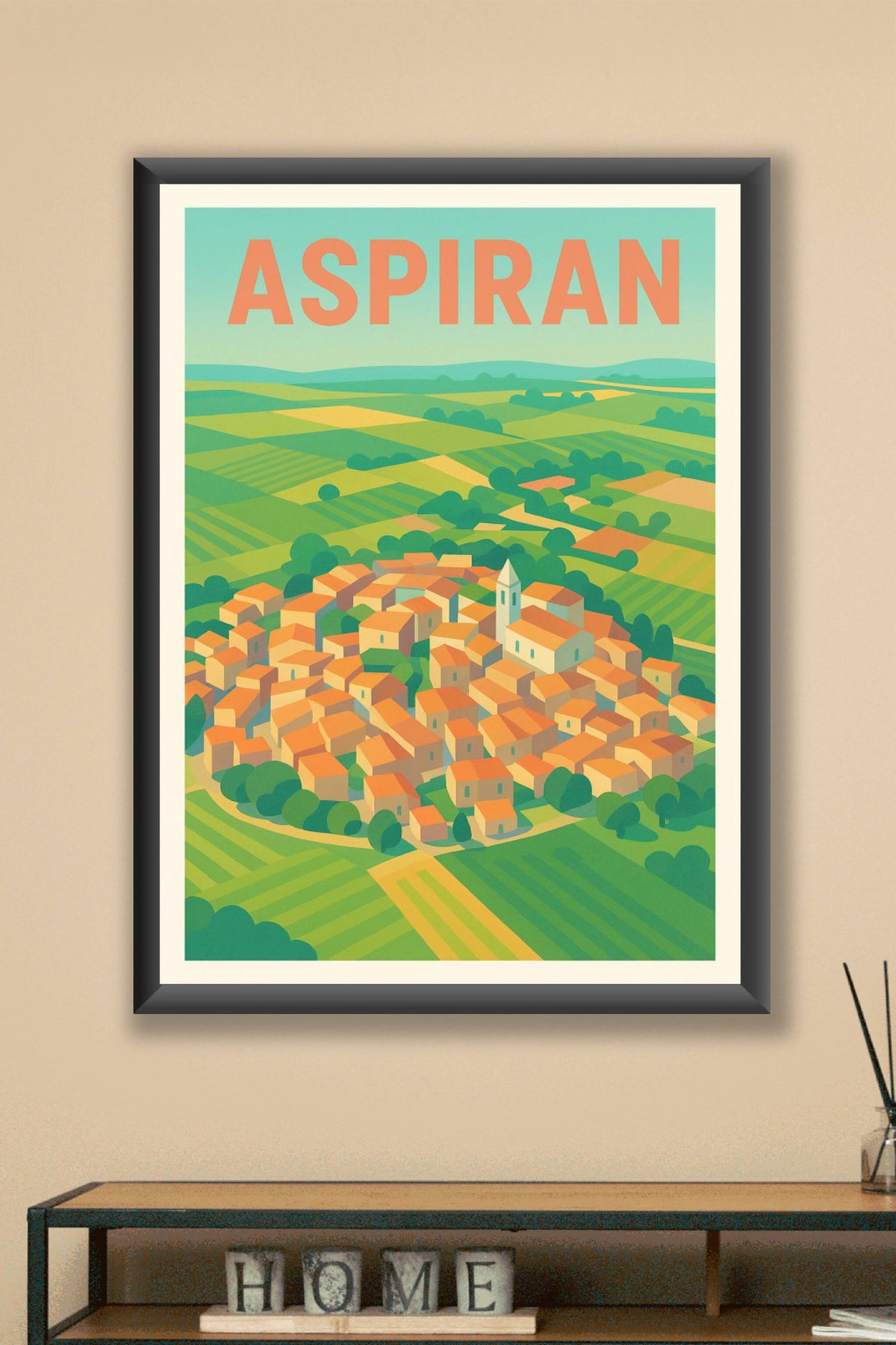 Affiche de Aspiran - Charme authentique au cœur de la nature