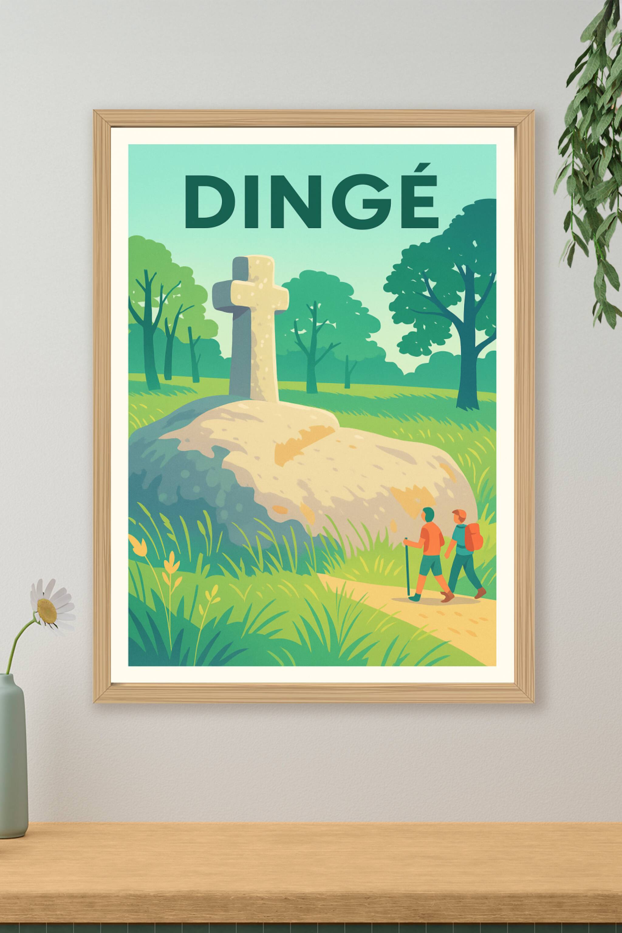 Affiche de Dingé - Escapade nature et patrimoine