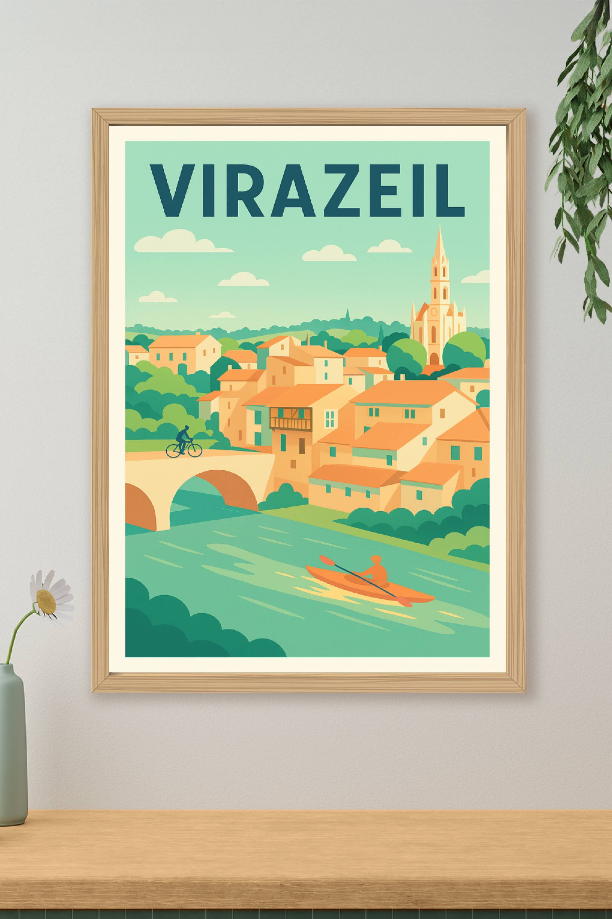 Affiche de Virazeil - Charme et sérénité au fil de l'eau