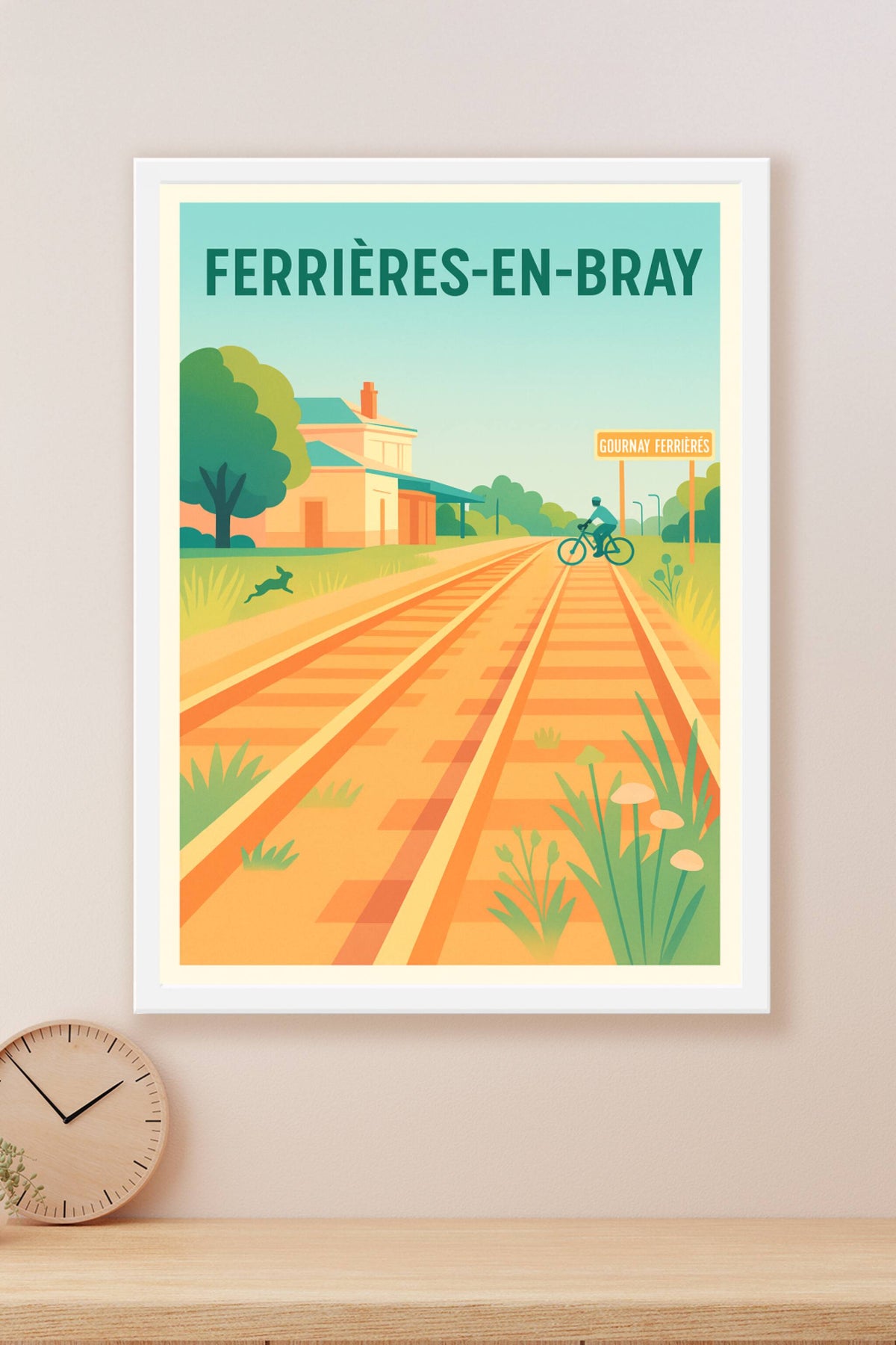 Affiche de Ferrières-en-Bray - L'évasion à vélo au cœur de la campagne normande
