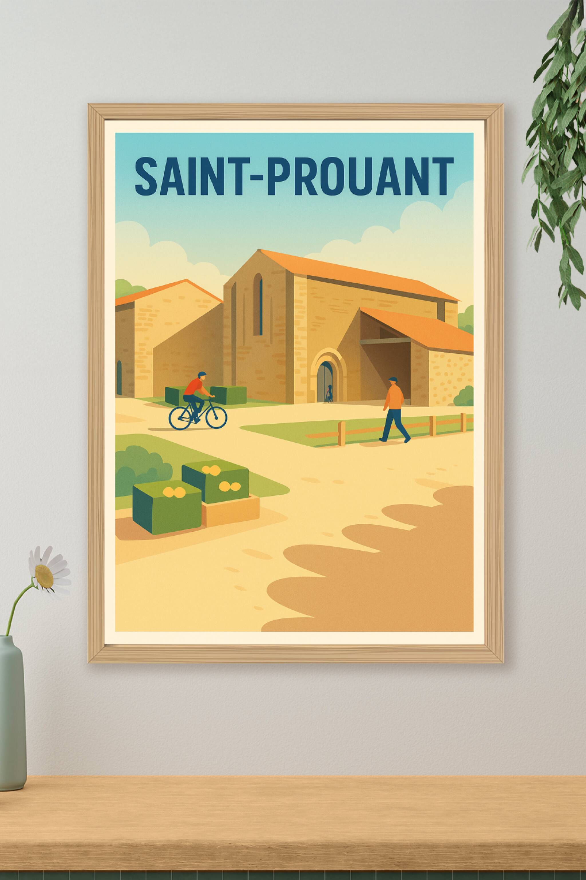 Affiche de Saint-Prouant - Charme paisible du patrimoine local