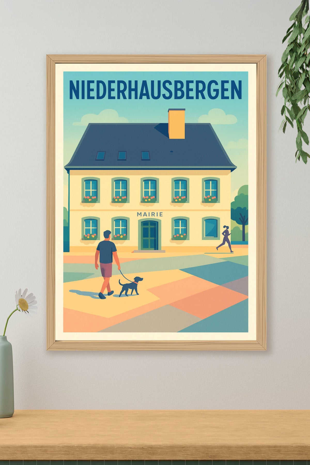 Affiche de Niederhausbergen - Charme et simplicité au cœur de la commune