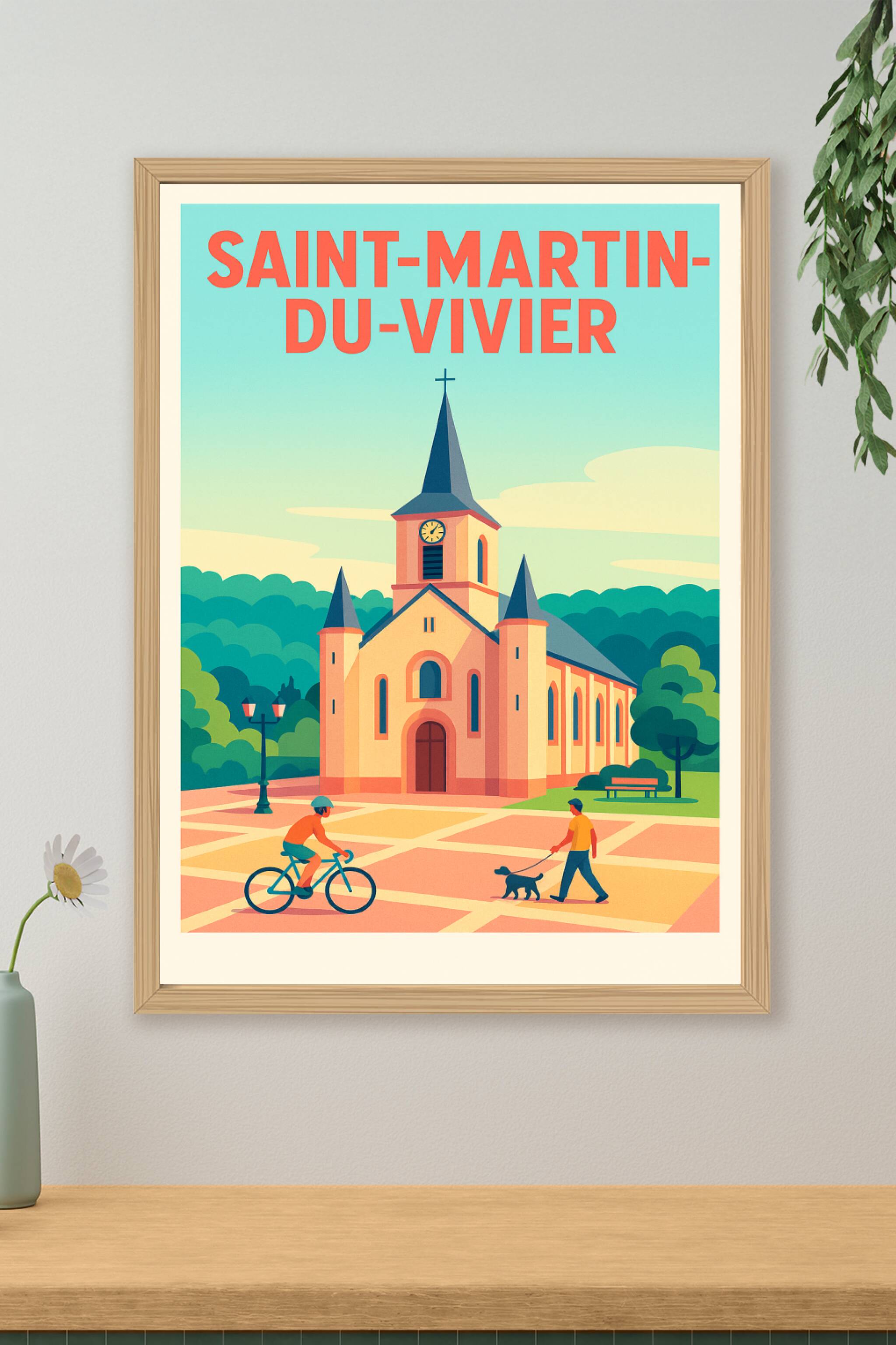 Affiche de Saint-Martin-du-Vivier - Charme tranquille et patrimoine local
