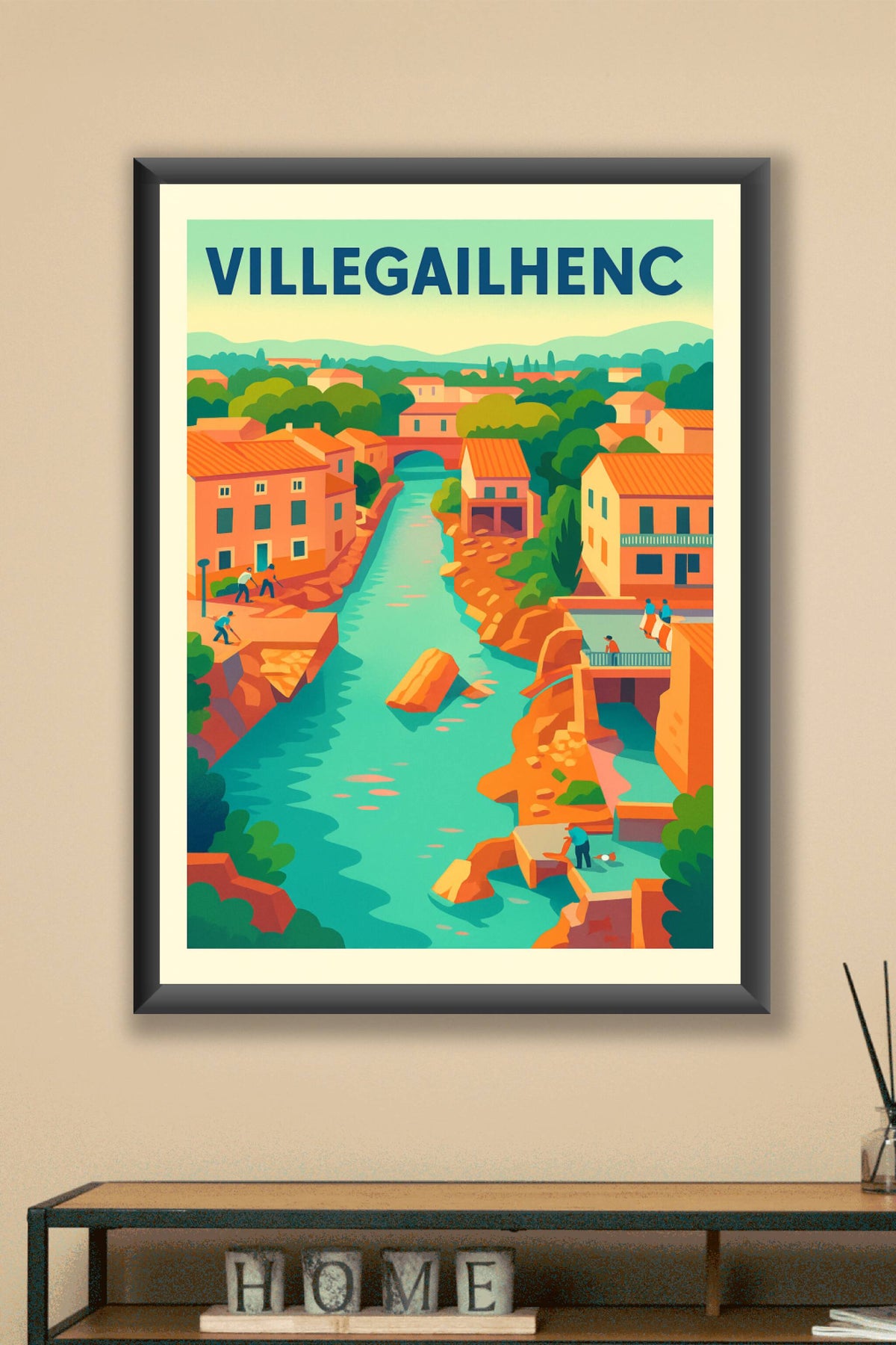 Affiche de Villegailhenc - Charme et sérénité au fil de l'eau