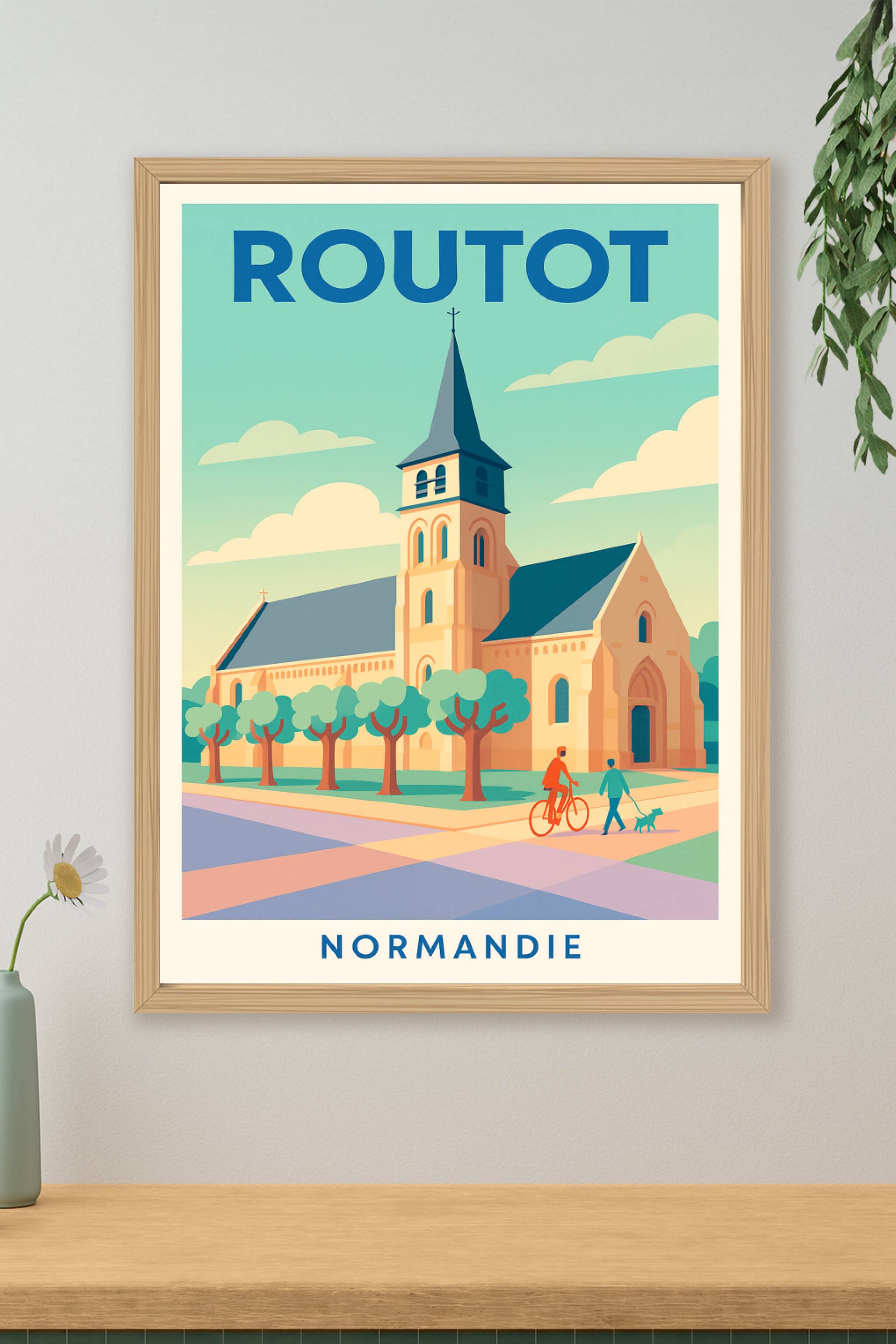 Affiche de Routot - Charme et Sérénité en Normandie