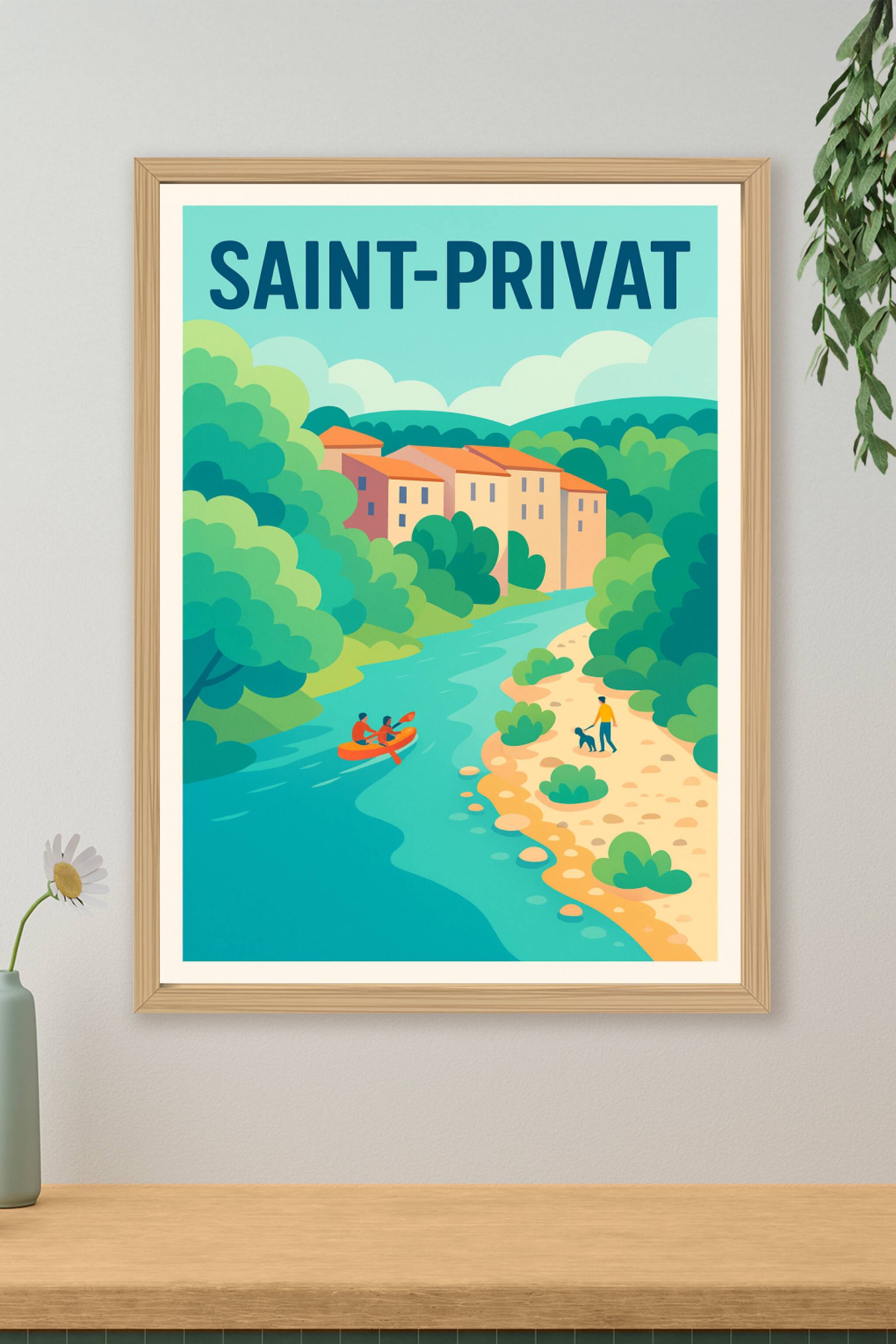 Affiche de Saint-Privat - L'évasion au bord de l'eau