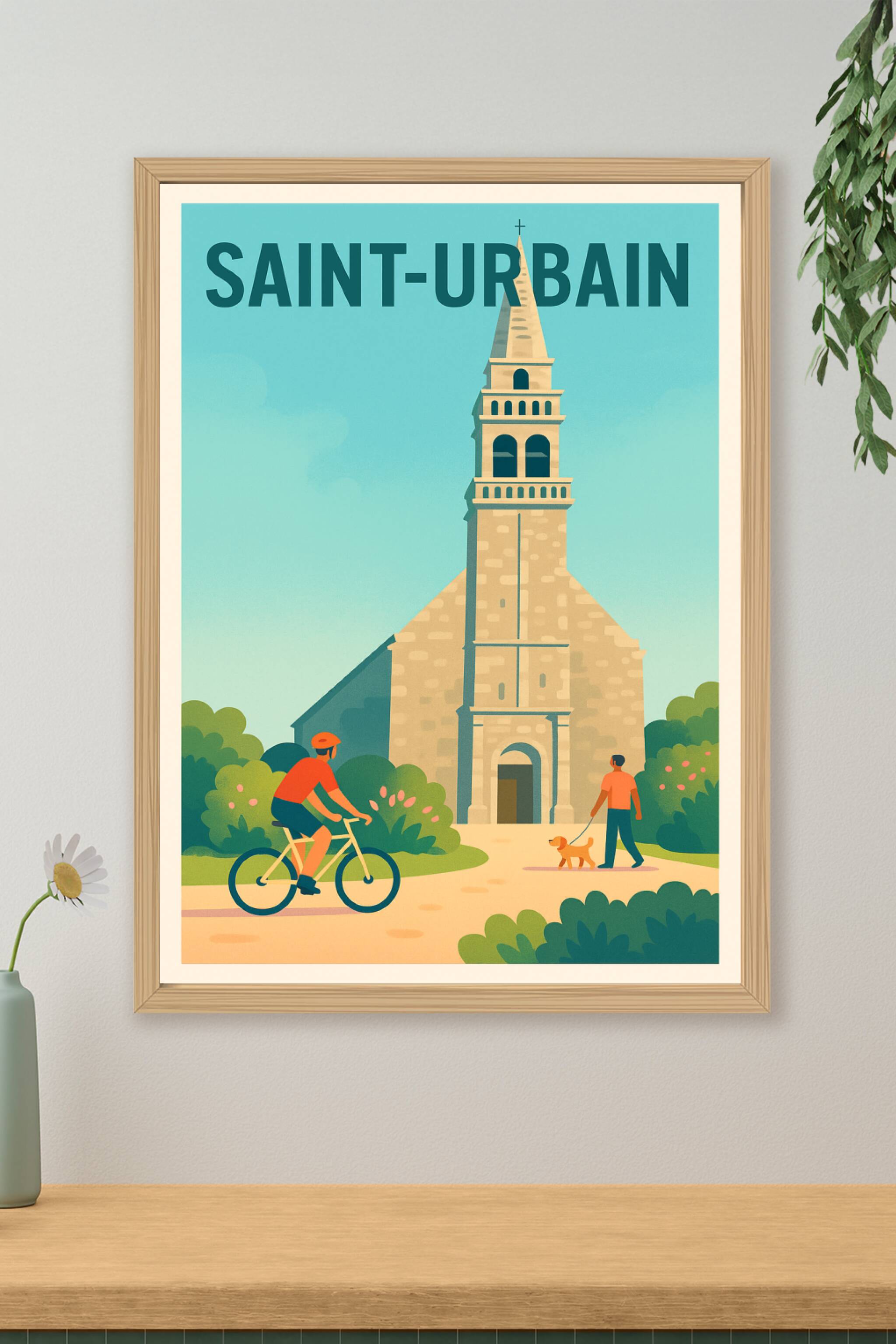 Affiche de Saint-Urbain - L'Esprit Paisible de la Nature et du Patrimoine
