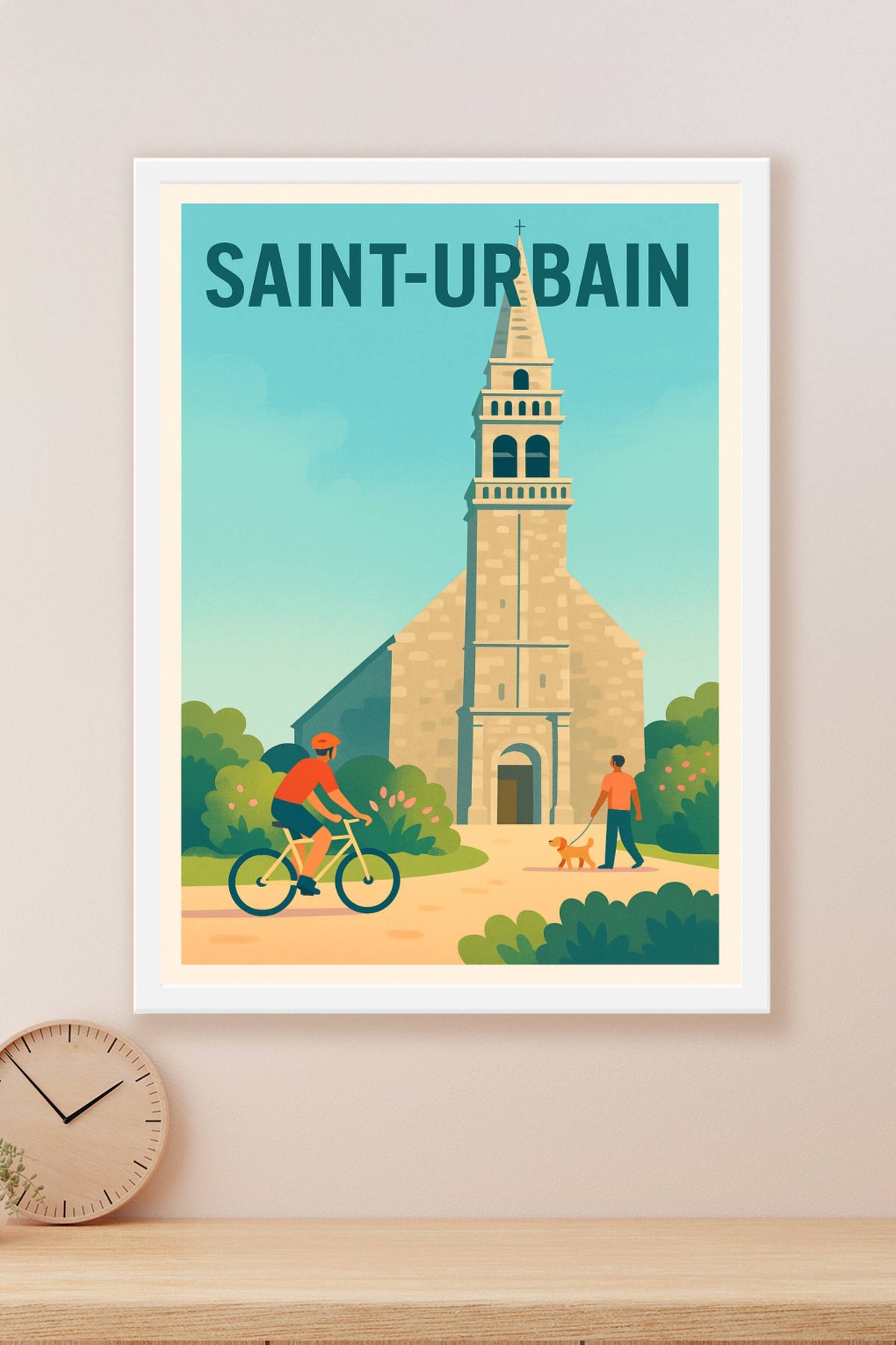Affiche de Saint-Urbain - L'Esprit Paisible de la Nature et du Patrimoine