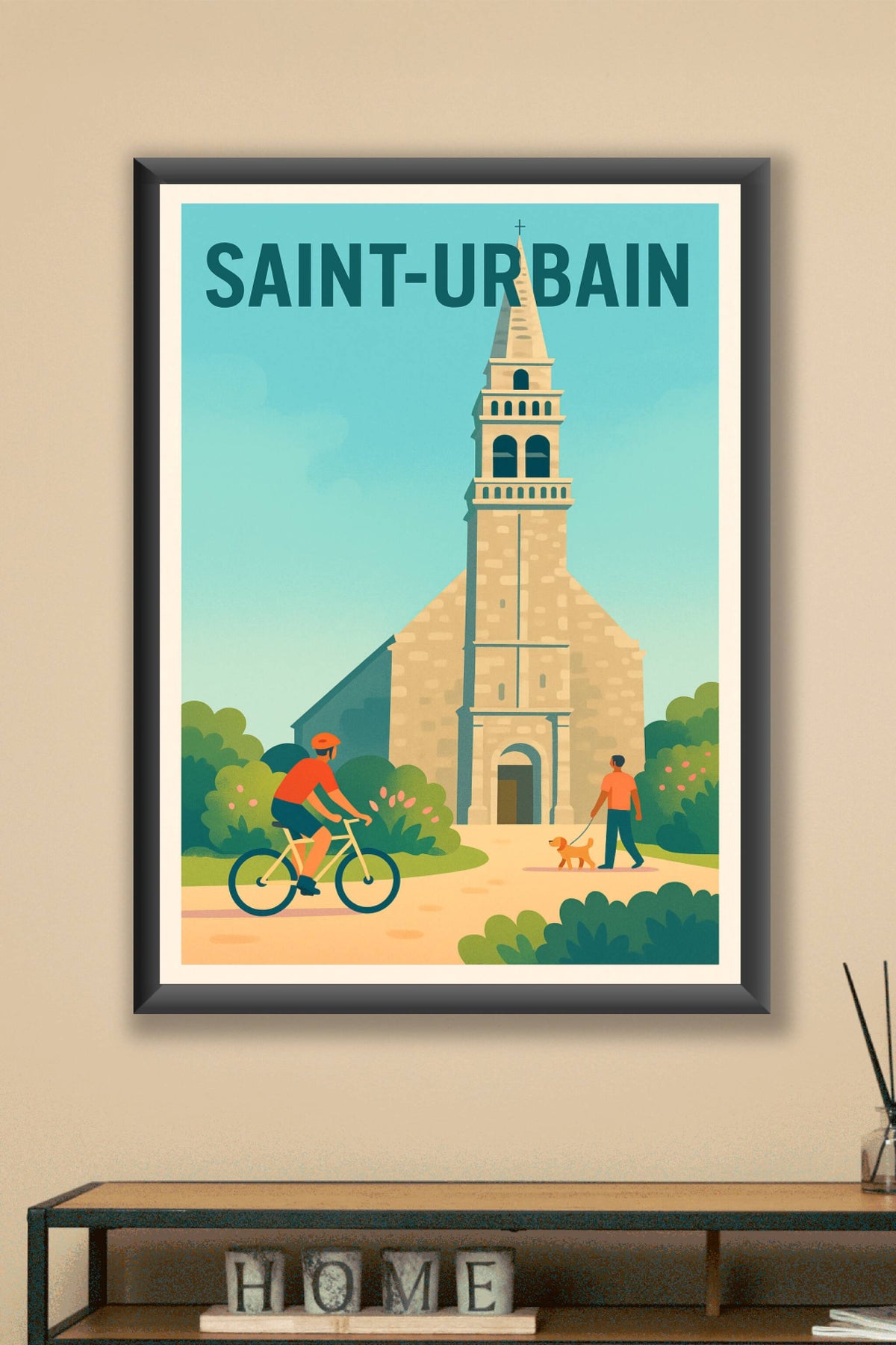 Affiche de Saint-Urbain - L'Esprit Paisible de la Nature et du Patrimoine