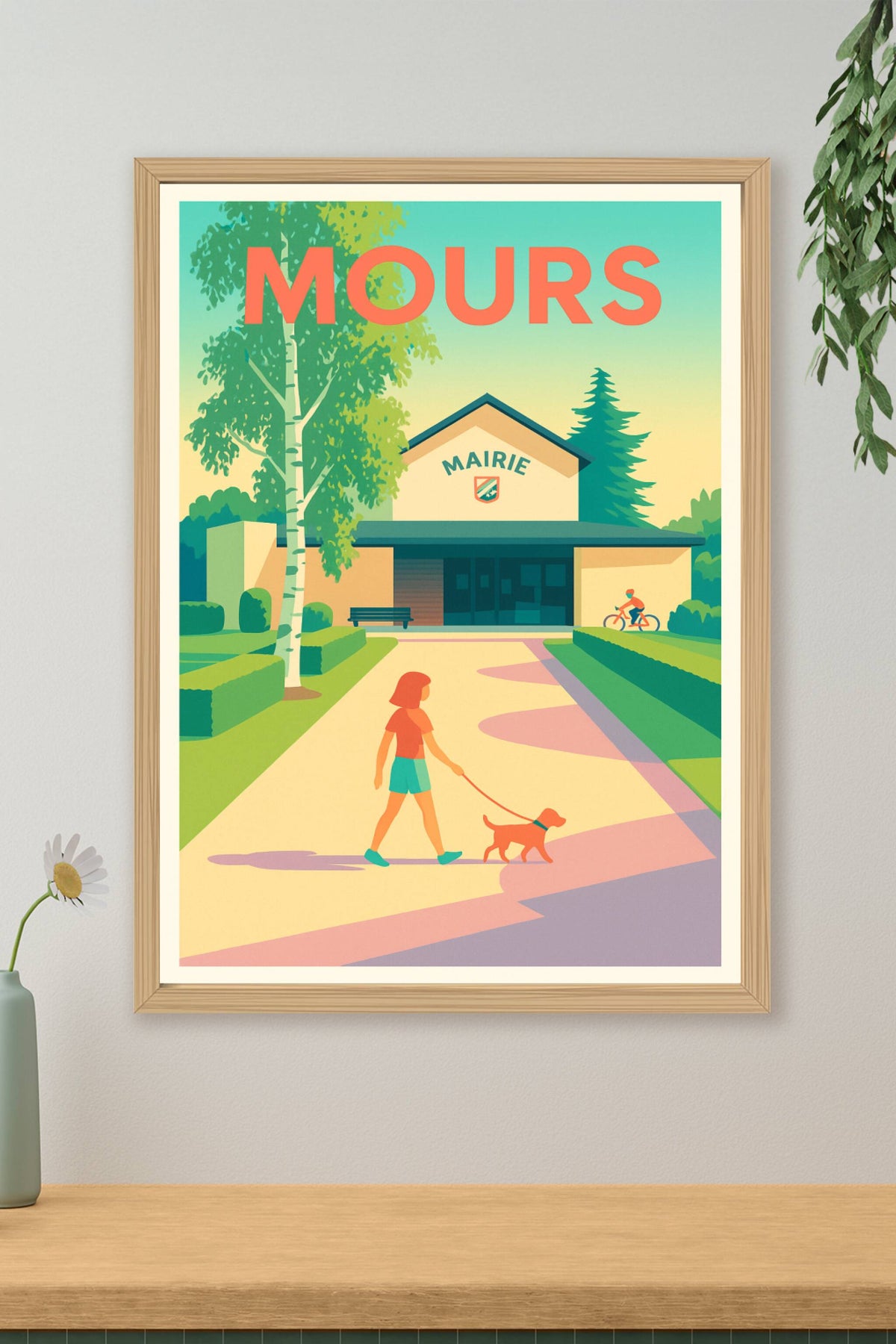 Affiche de Mours - Tranquillité et nature au cœur du village