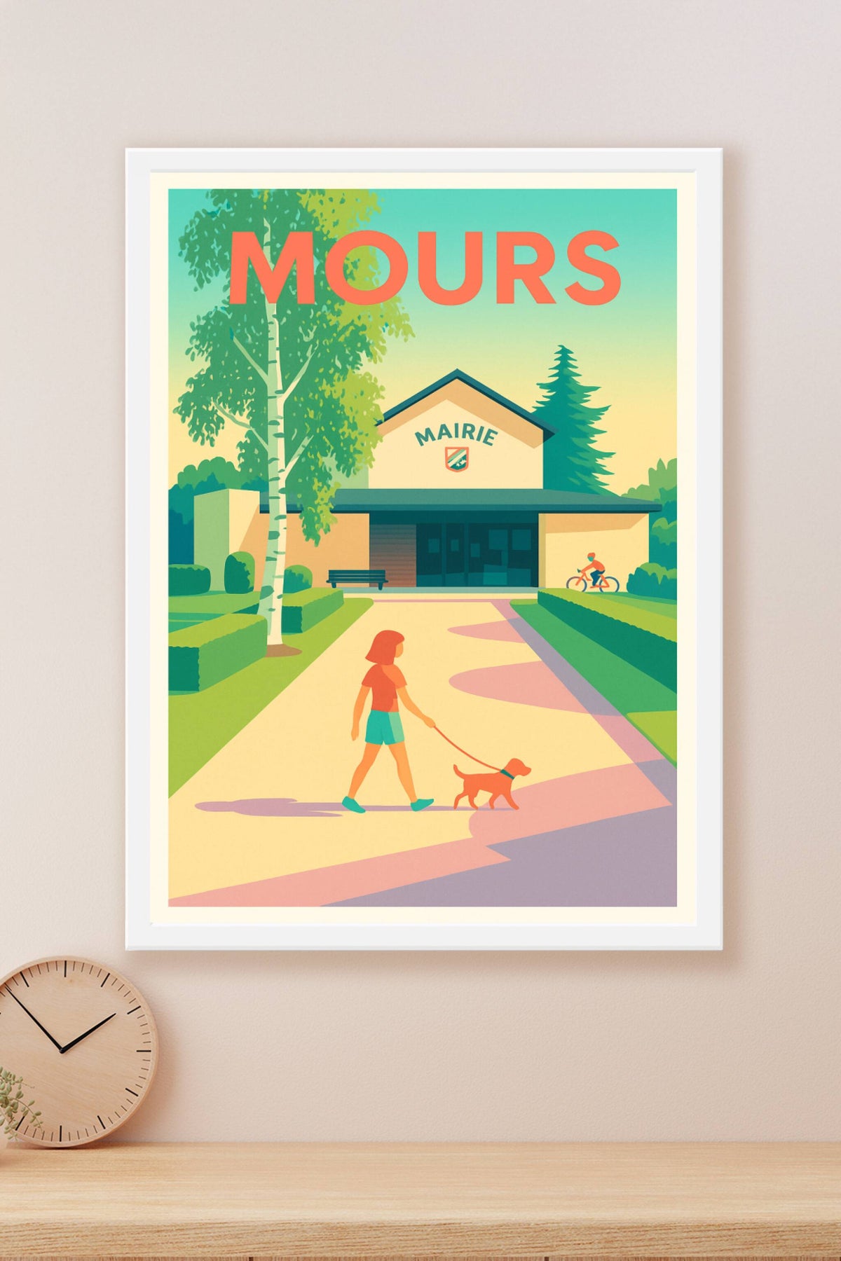 Affiche de Mours - Tranquillité et nature au cœur du village