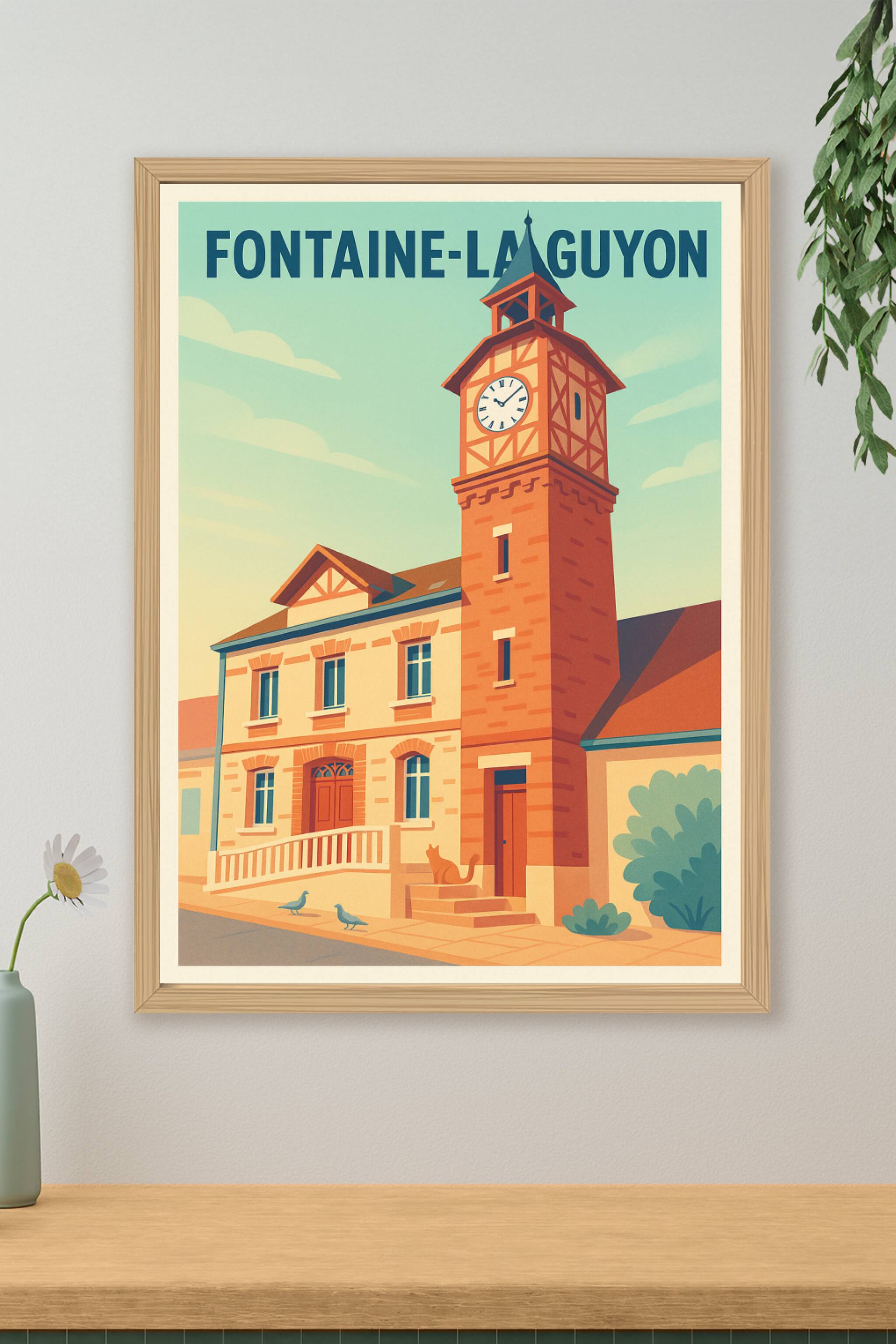 Affiche de Fontaine-la-Guyon - Charme et Sérénité au Cœur du Village