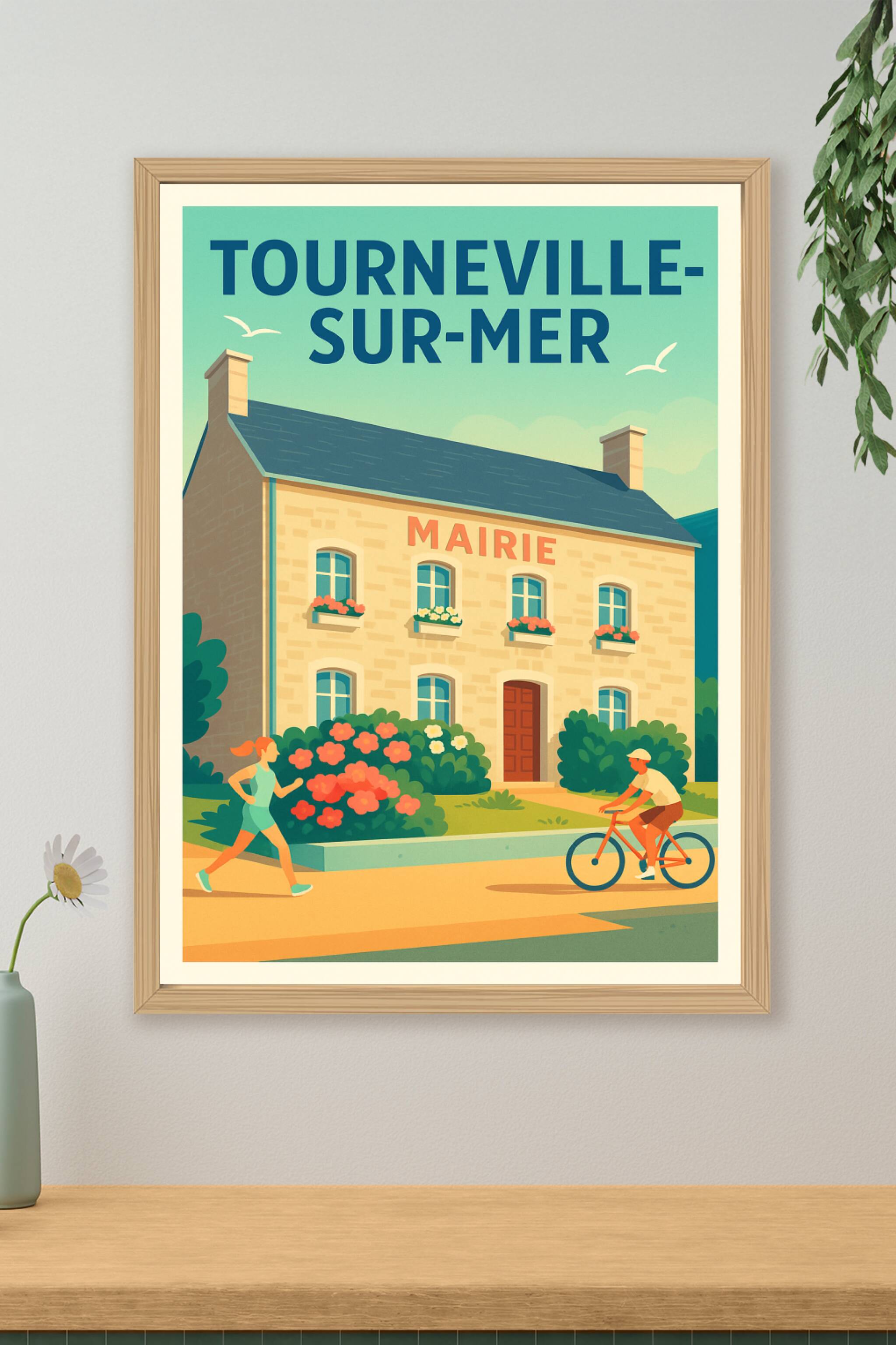 Affiche de Tourneville-sur-Mer - Charme et tranquillité au cœur de la mairie
