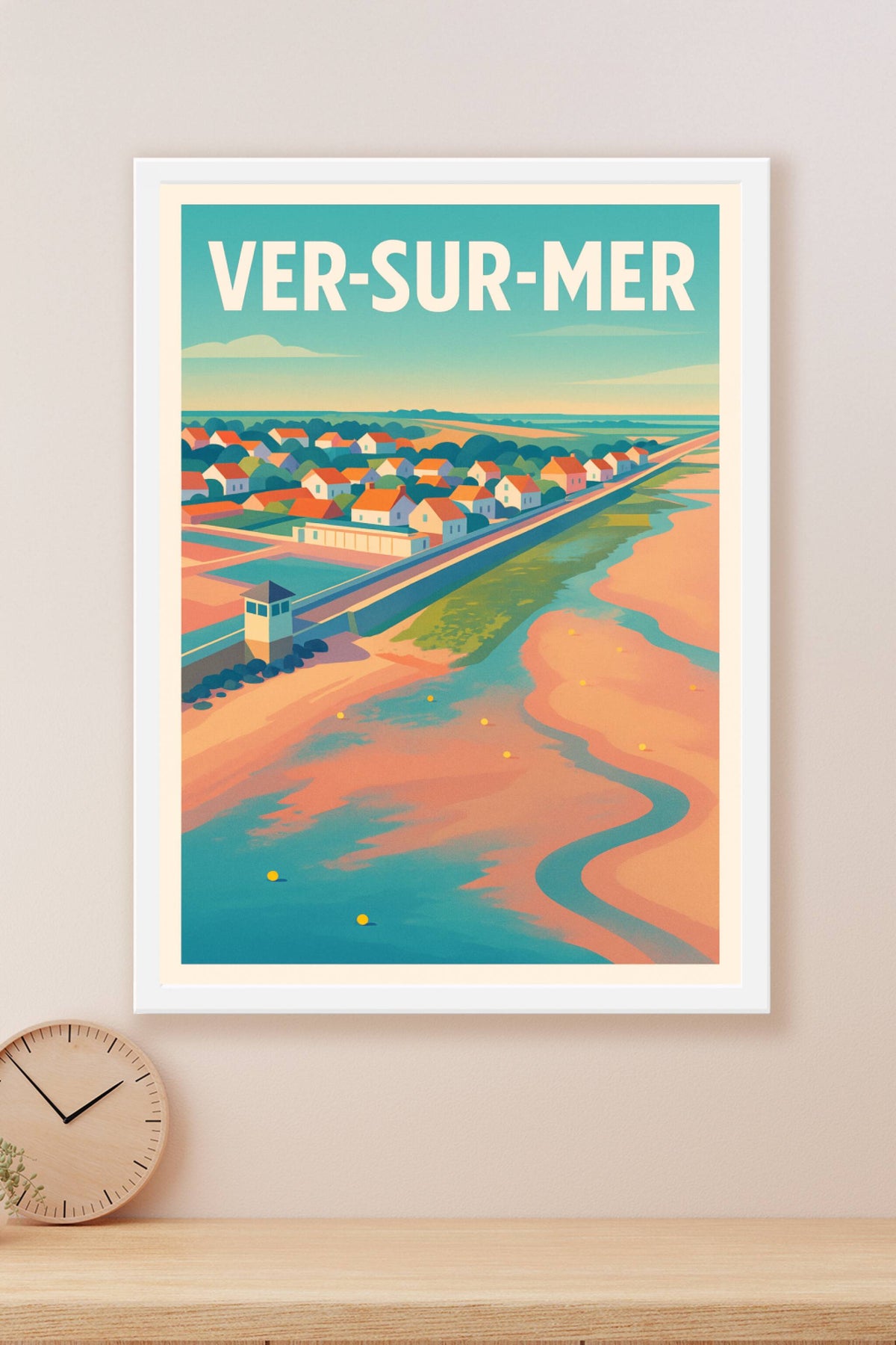 Affiche de Ver-sur-Mer - Charme côtier et douceur normande