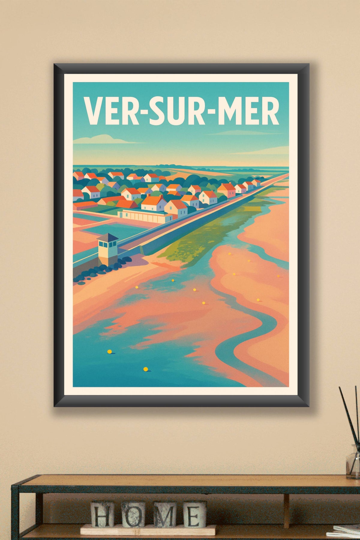 Affiche de Ver-sur-Mer - Charme côtier et douceur normande