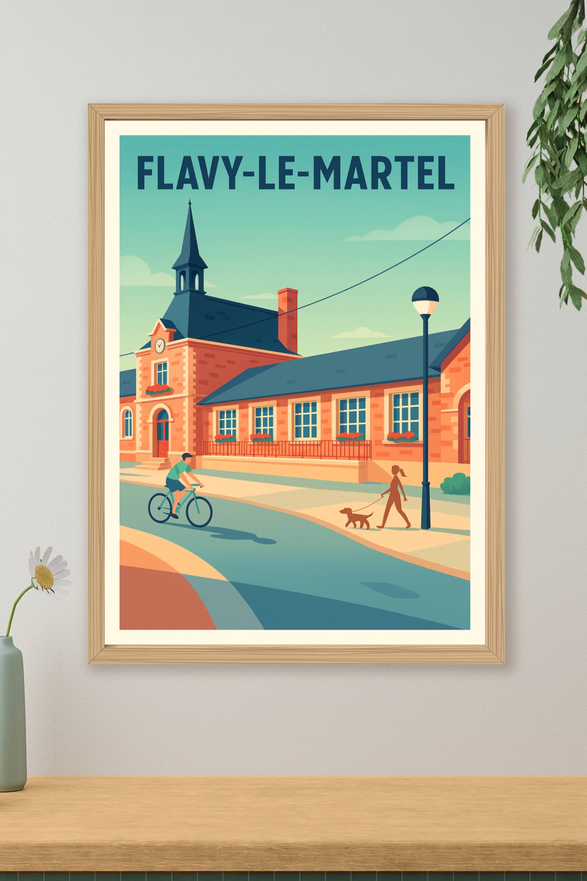 Affiche de Flavy-le-Martel - Charme et tranquillité au cœur du village