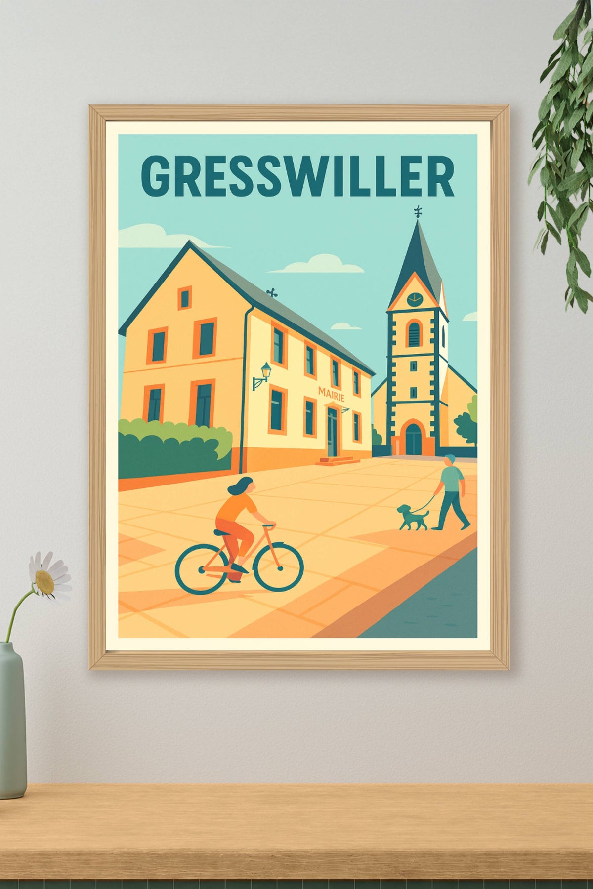 Affiche de Gresswiller - Charme et douceur de vie alsacienne