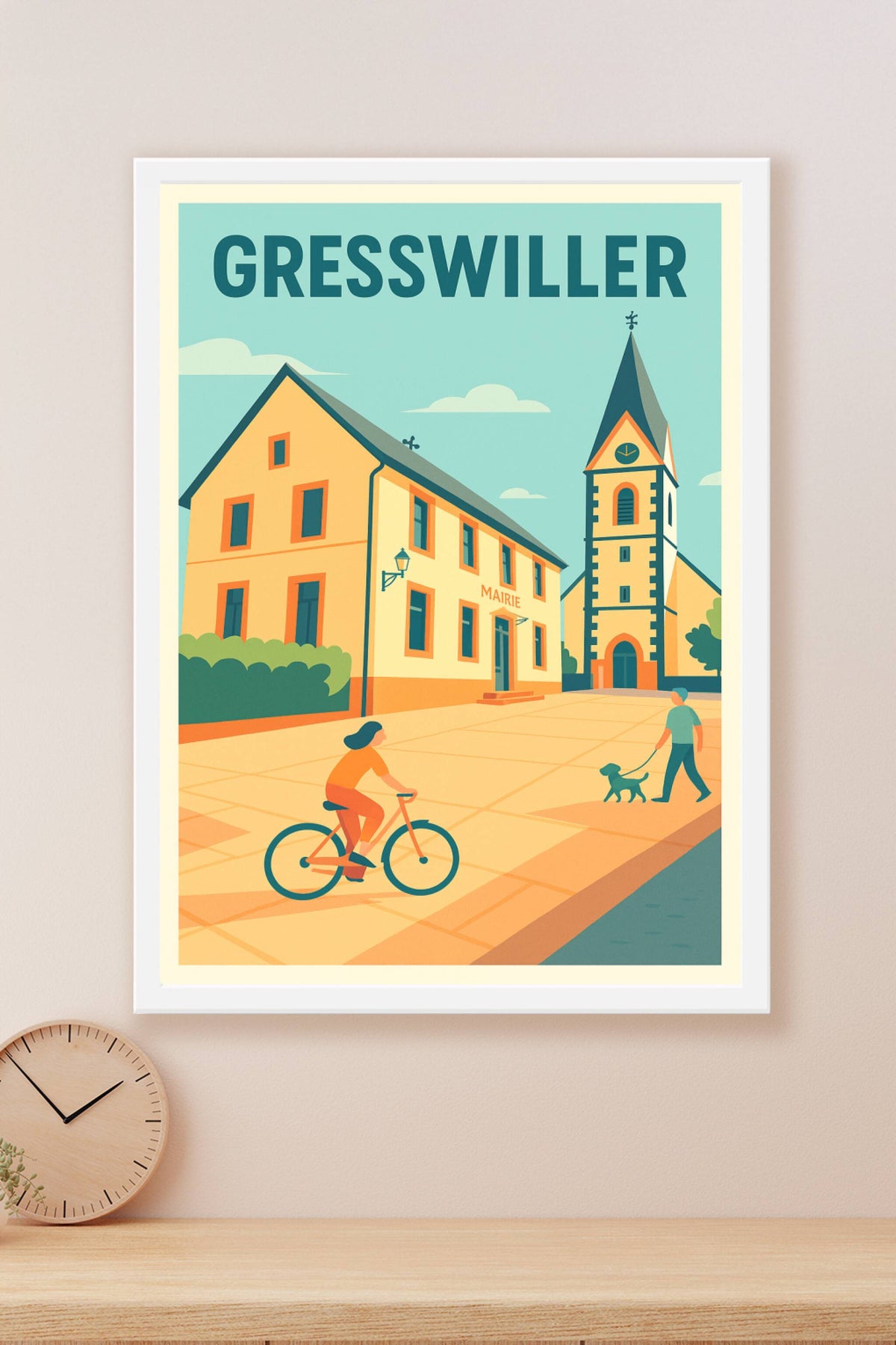 Affiche de Gresswiller - Charme et douceur de vie alsacienne