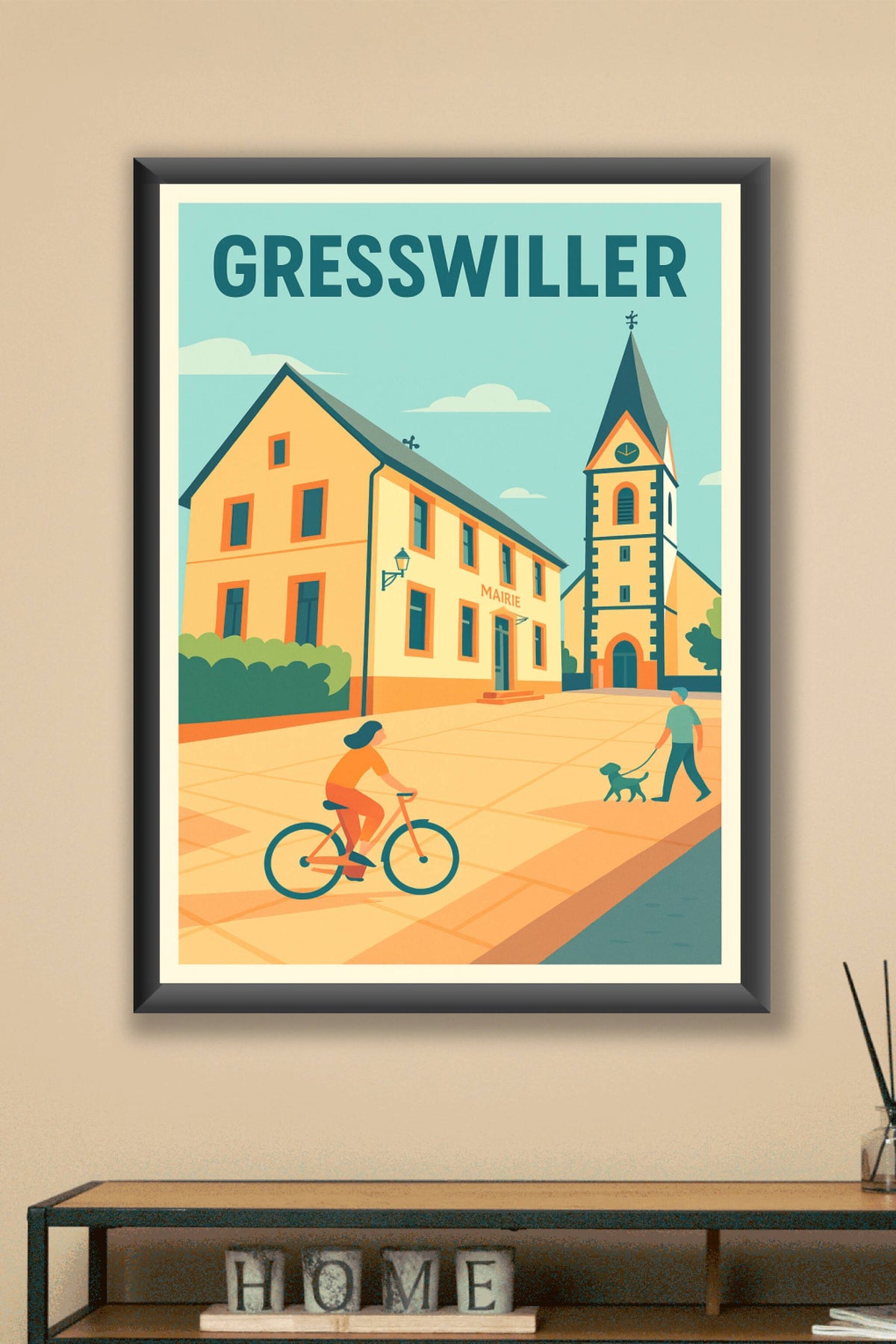 Affiche de Gresswiller - Charme et douceur de vie alsacienne