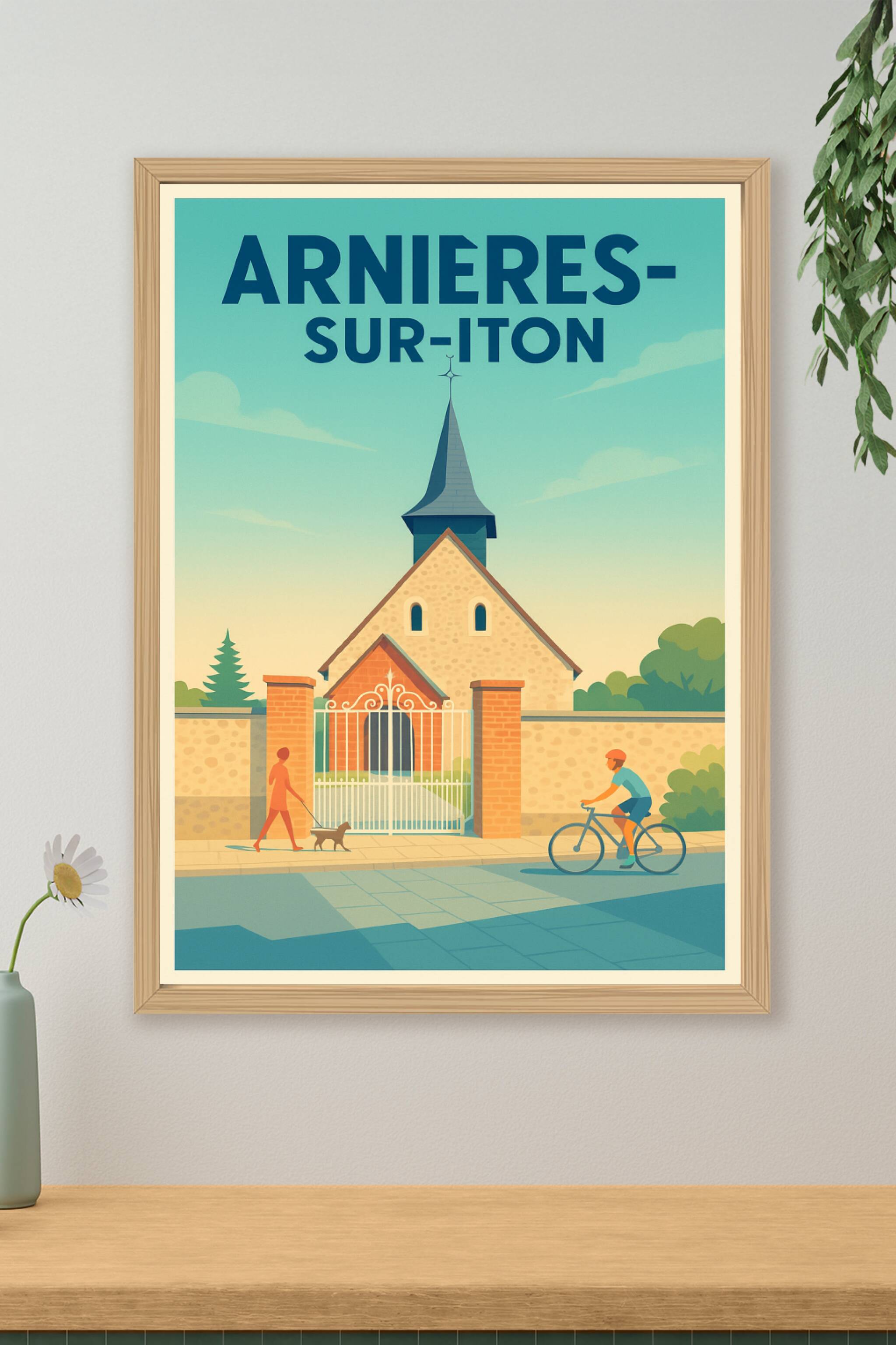 Affiche de Arnières-sur-Iton - Charme paisible et vie locale