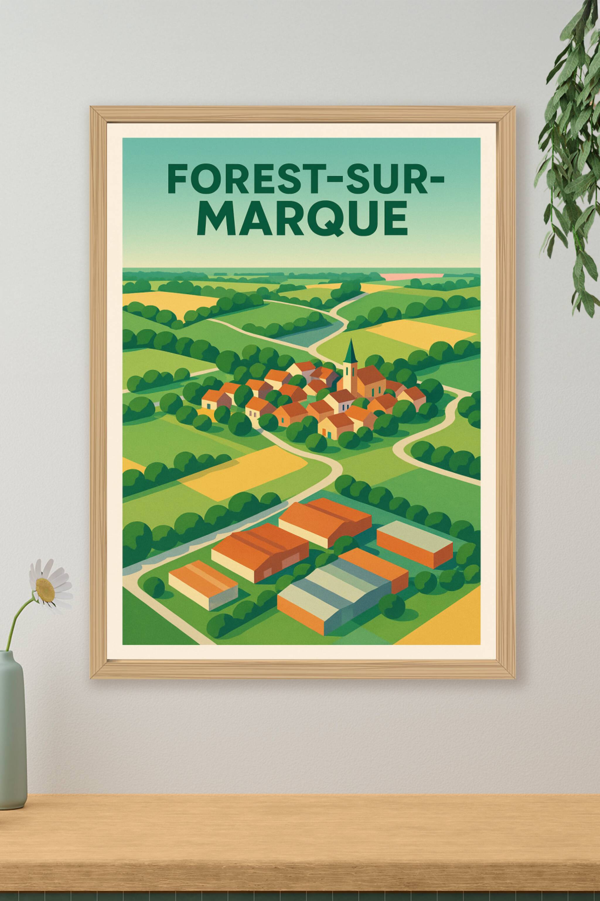 Affiche de Forest-sur-Marque - L'élégance bucolique