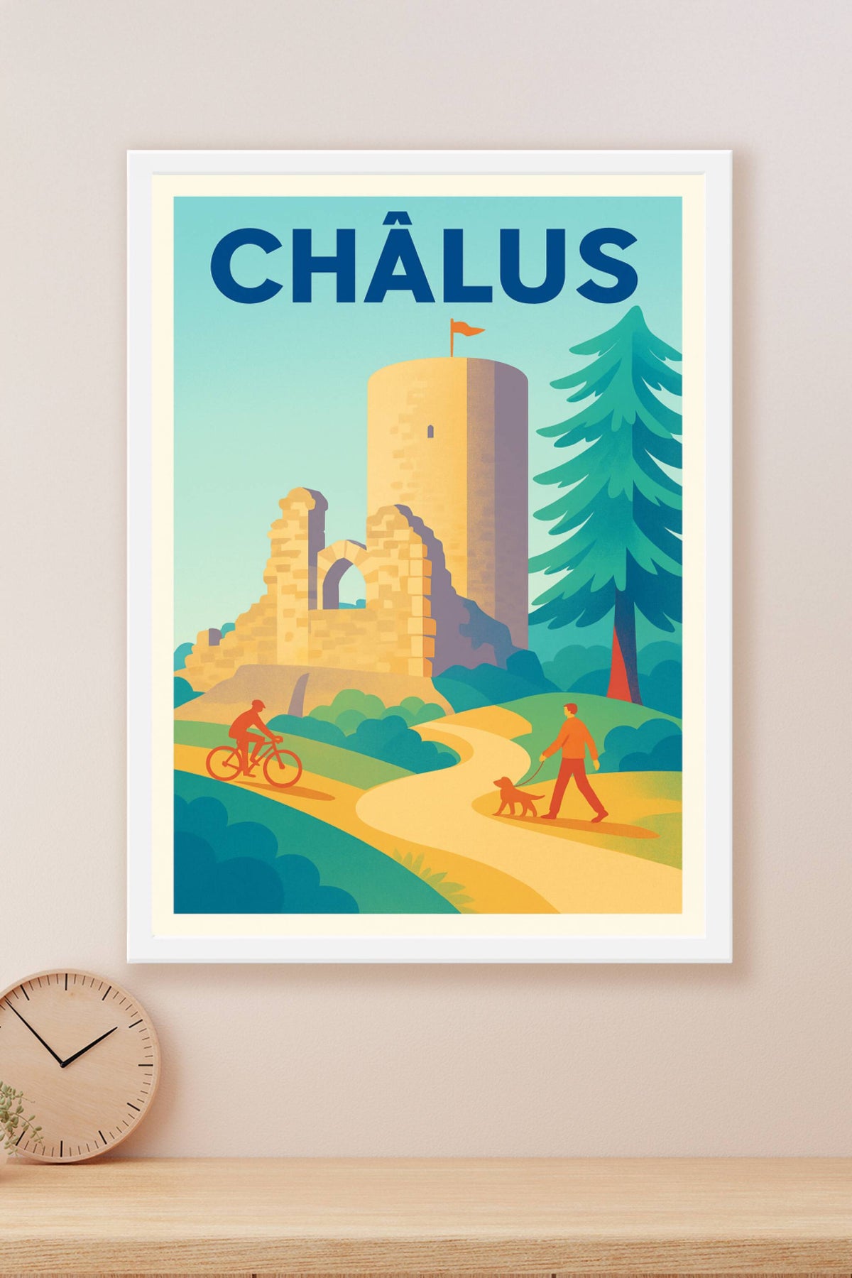 Affiche de Châlus - Charme historique et nature apaisante