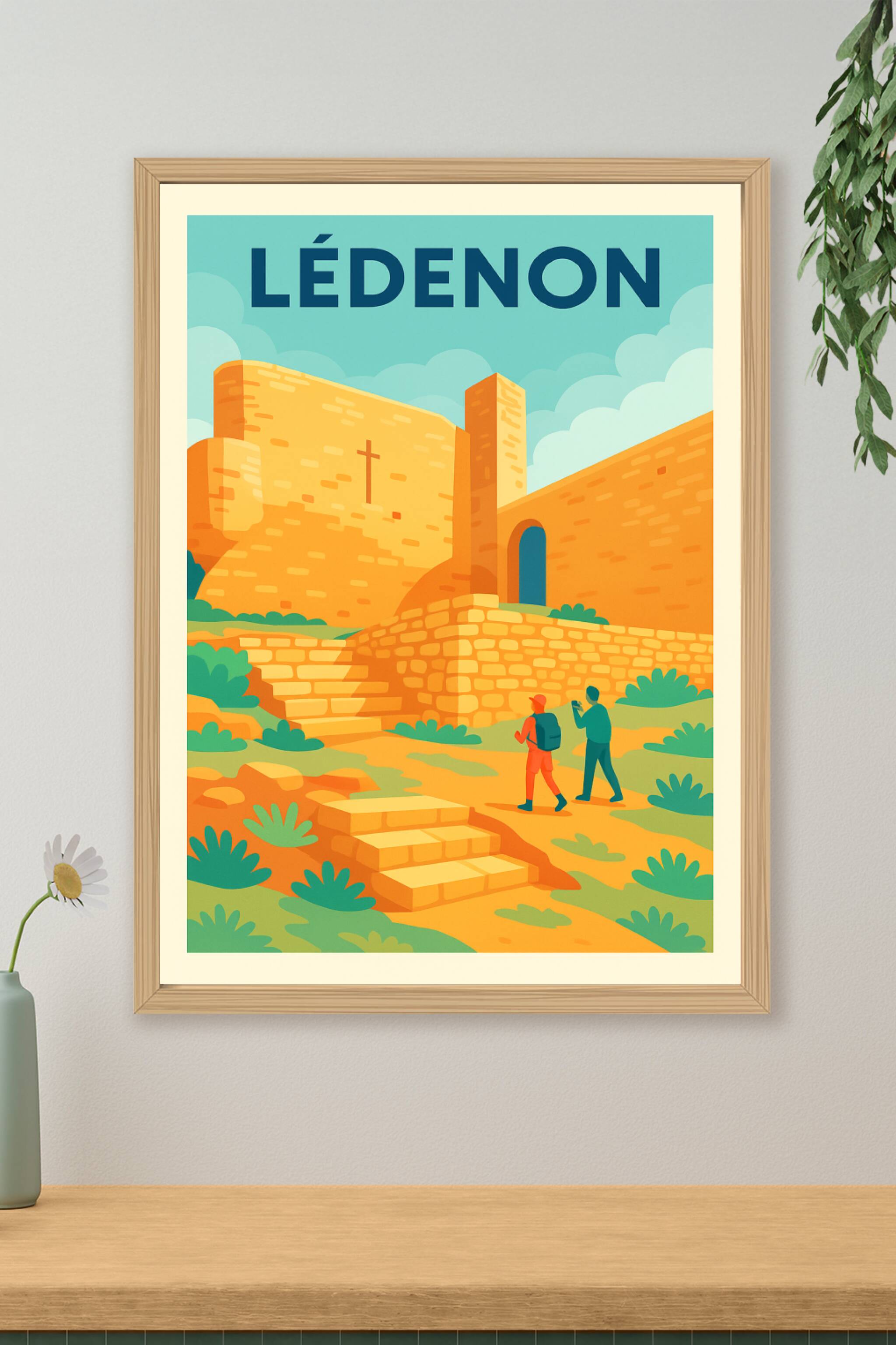 Affiche de Lédenon - Voyage au cœur du patrimoine historique